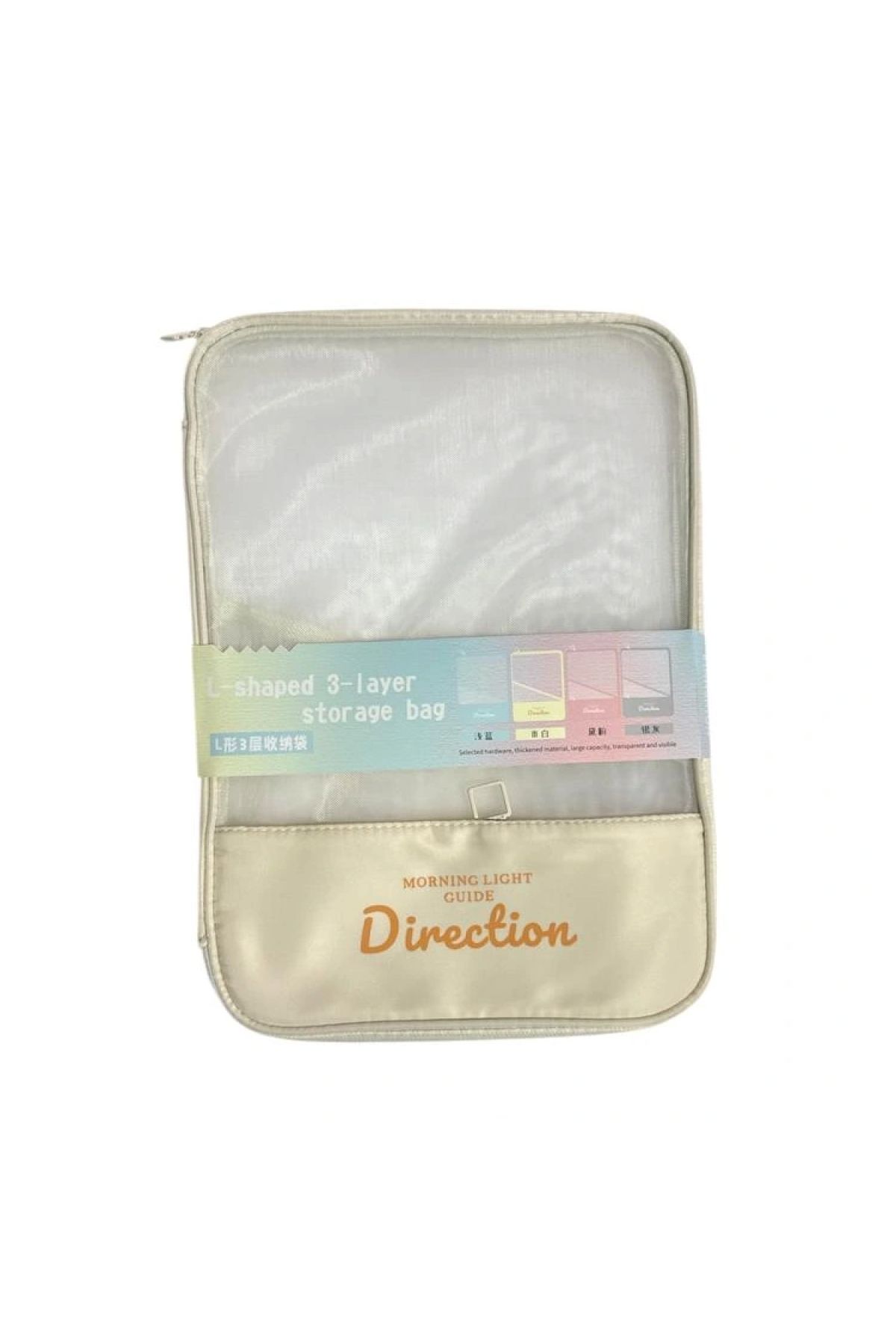 Odak-A4-263 Double Zippered Mesh A4 Bag (Mesh File) - Single 3