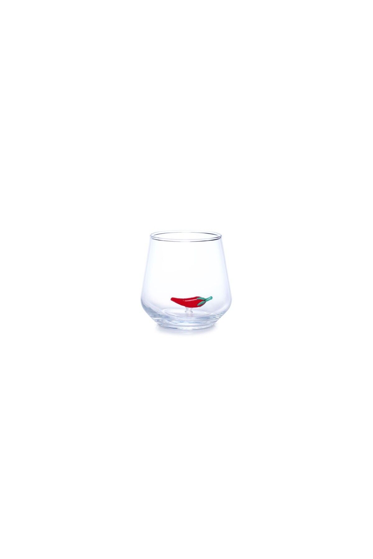 FernCo Bon App Collection Espresso Glass Red Pepper