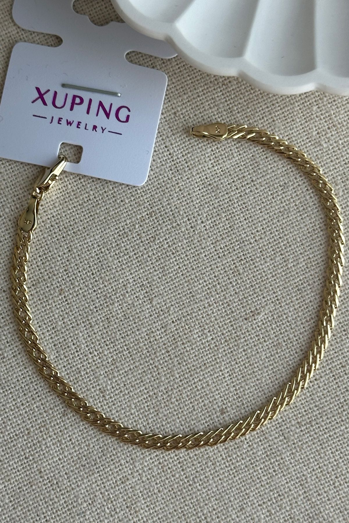 Modacaprea Xuping 19 cm Zigzag Zincir Kadın Bileklik Kadın Karamaz Bileklik Xuping Bileklik