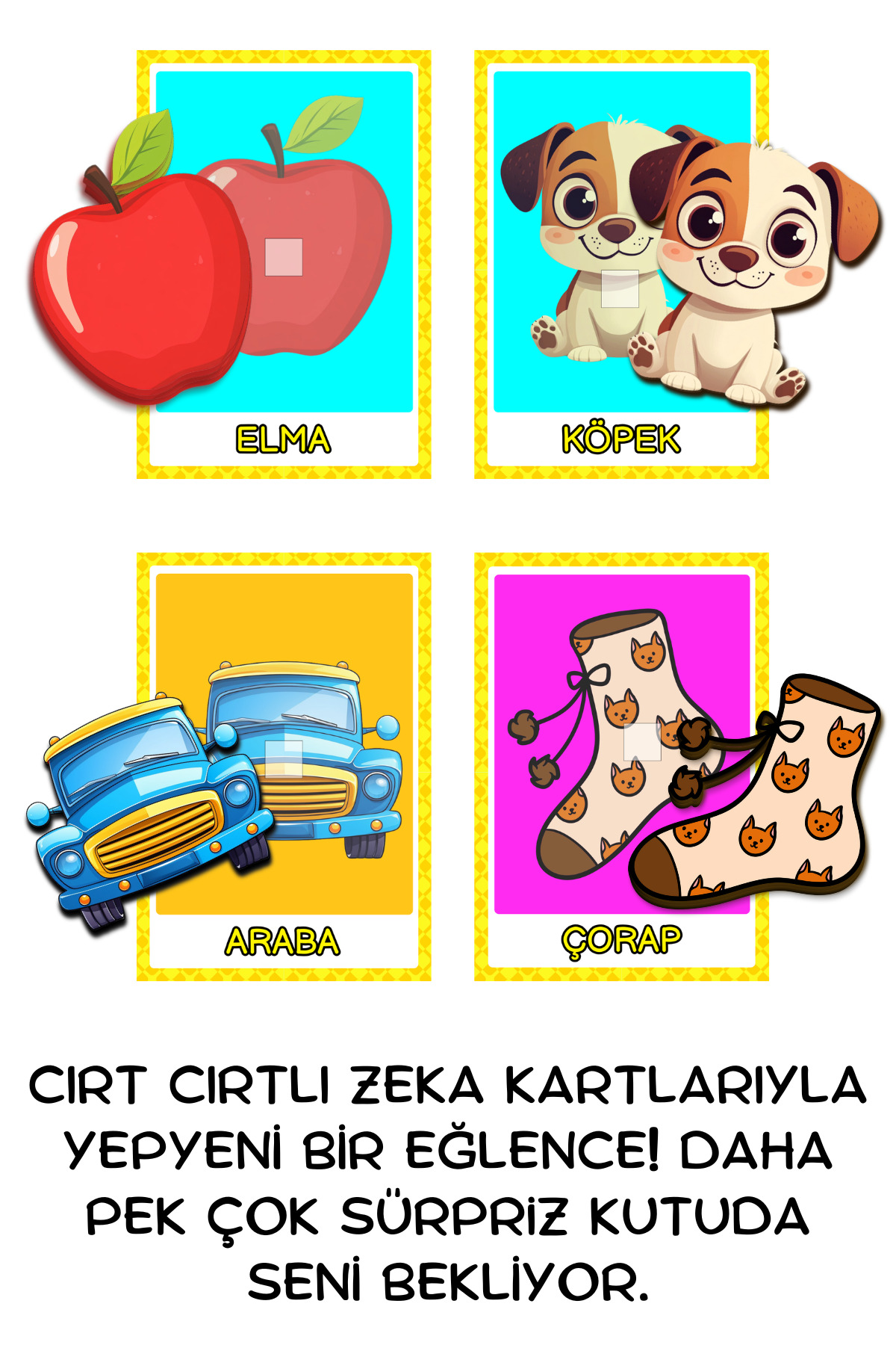 minkino 6-24 Ay Cırt Cırtlı Baby Ilk Kelimelerim Zeka Kartları fotoğrafı 3 (önizleme)