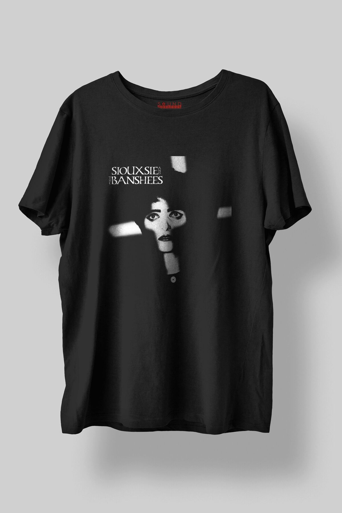 Sound Gorgeous Siouxsie and The Banshees Baskılı Regular Fit Unisex Siyah T-Shirt %100 Pamuk No:522