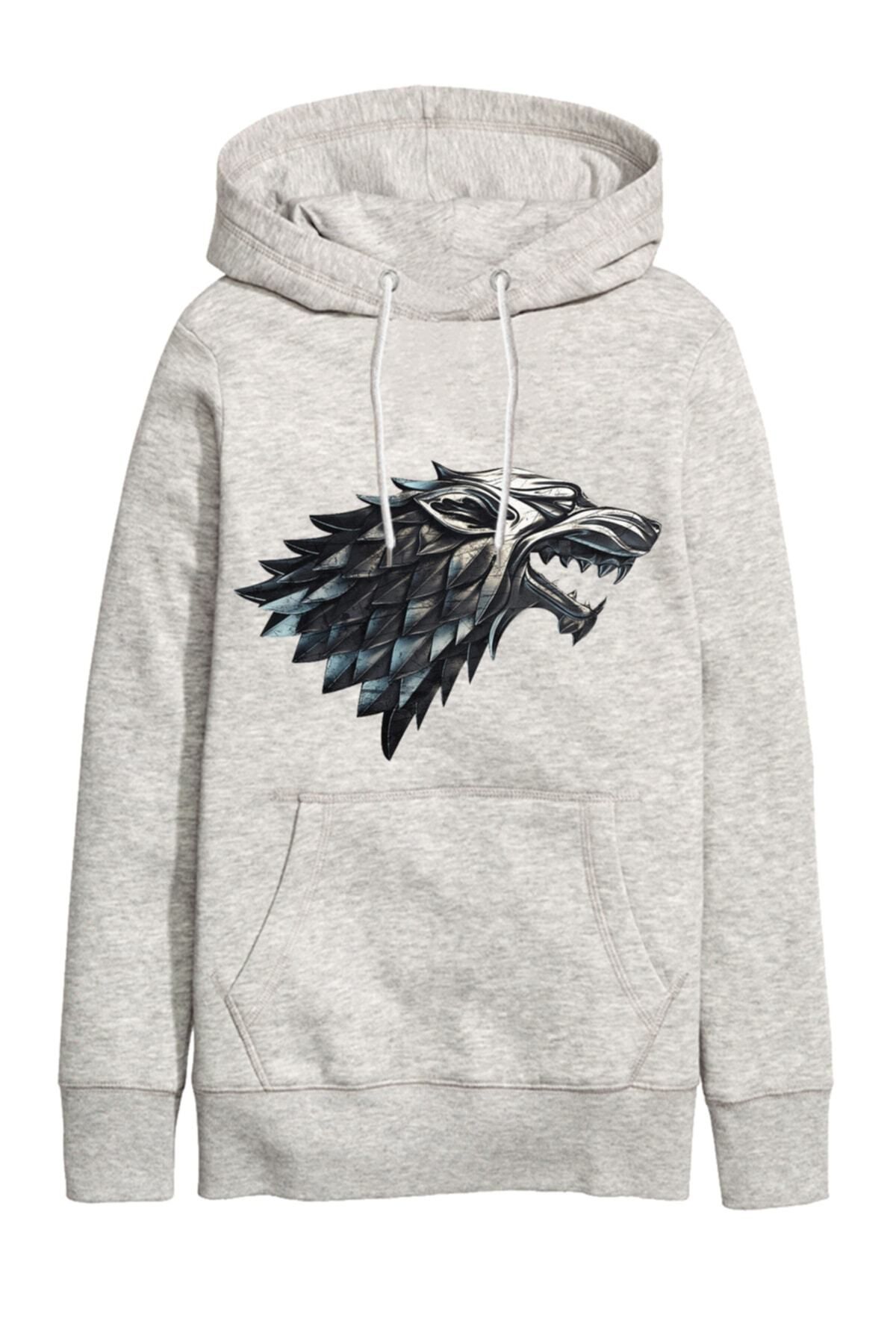 Pisa Art Stark Wolf Kapüşonlu Unısex Hoodıe Desıgn Sweatshirt