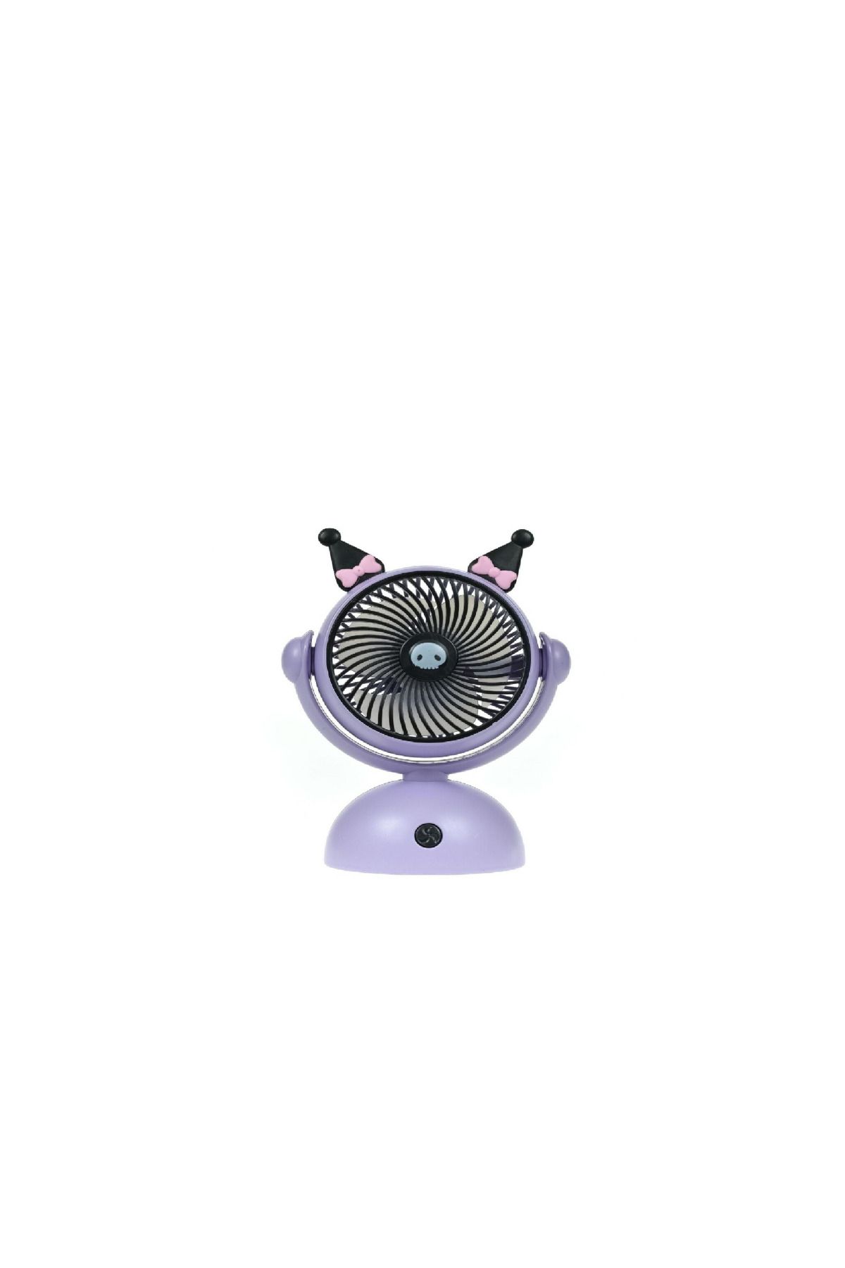 BABUN Sanrio Kuromi Masa Üstü Elde Taşınabilir Yazlık Mini Kuromi Şarjlı Fan Mini Vantilatör Serinletici