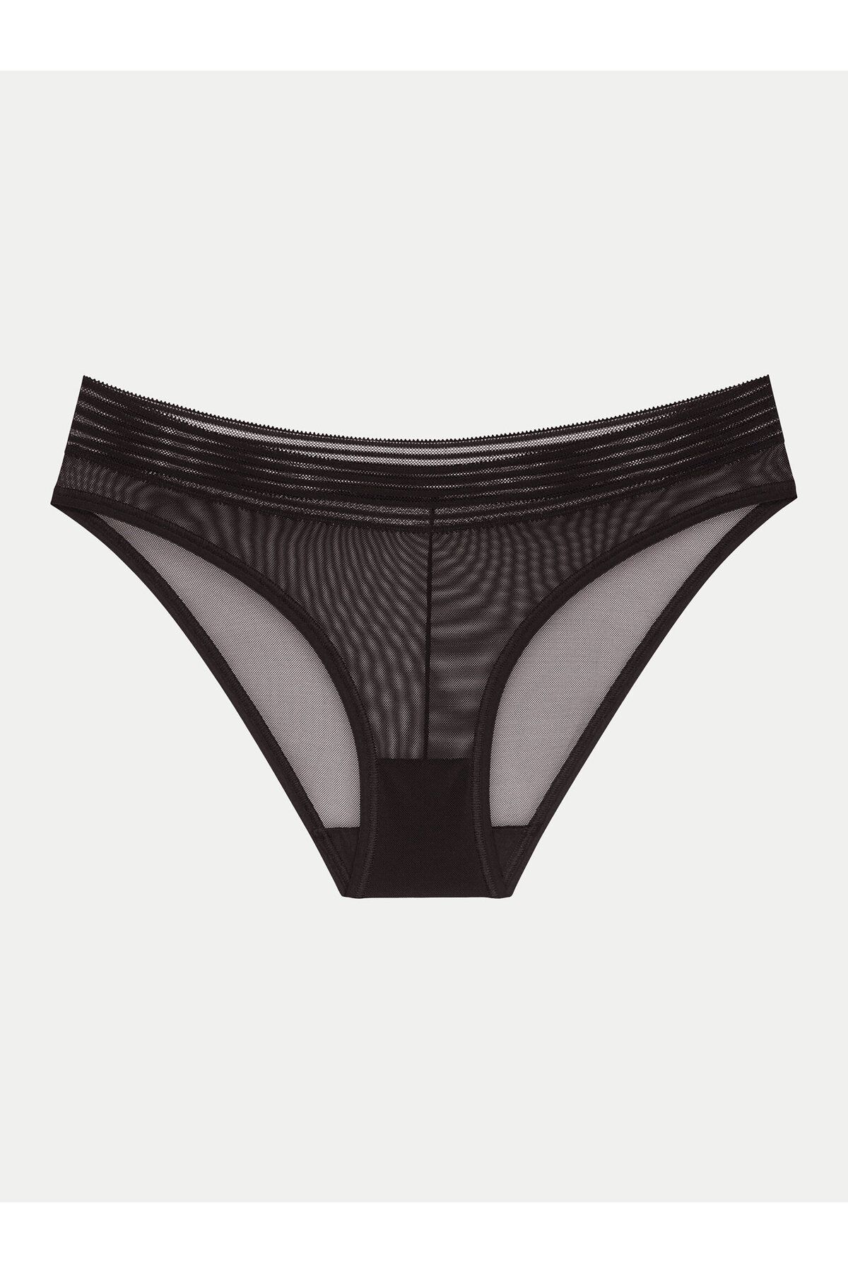 Triumph-Set de 2 perechi de chiloți clasici pentru femei 10218591 TEMPTING SHEER HIGHLEG TAI 2P Negru 2