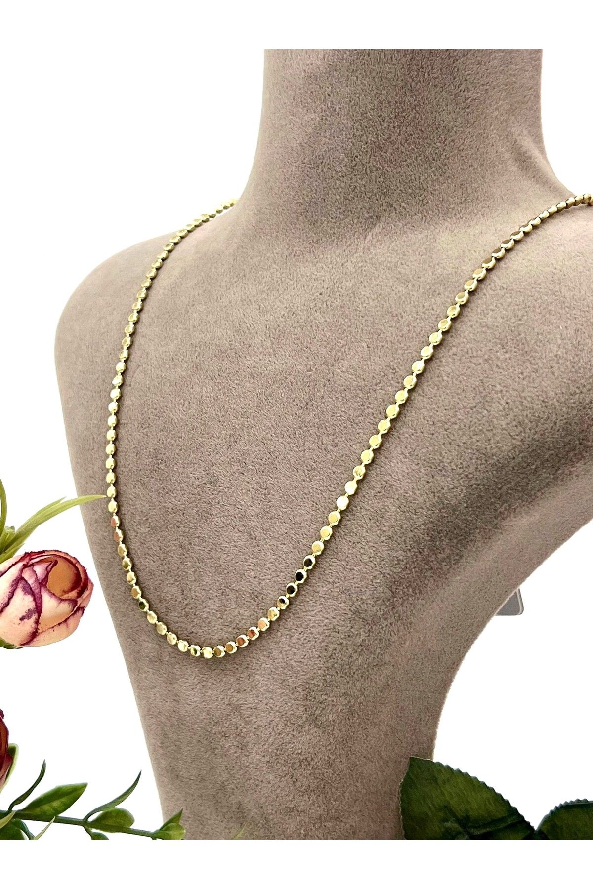 masal takı&aksesuar XUPING Ezme Zincir Çelik Kolye (14k Gold - 60cm)