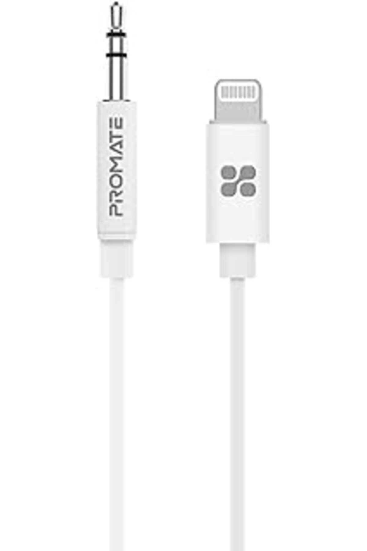 Mu Art Ahşap Promate Audiolink-Lt1 Lightning Aux Dönüştürücü Kablo Mfi Lisanslı 1 Metre