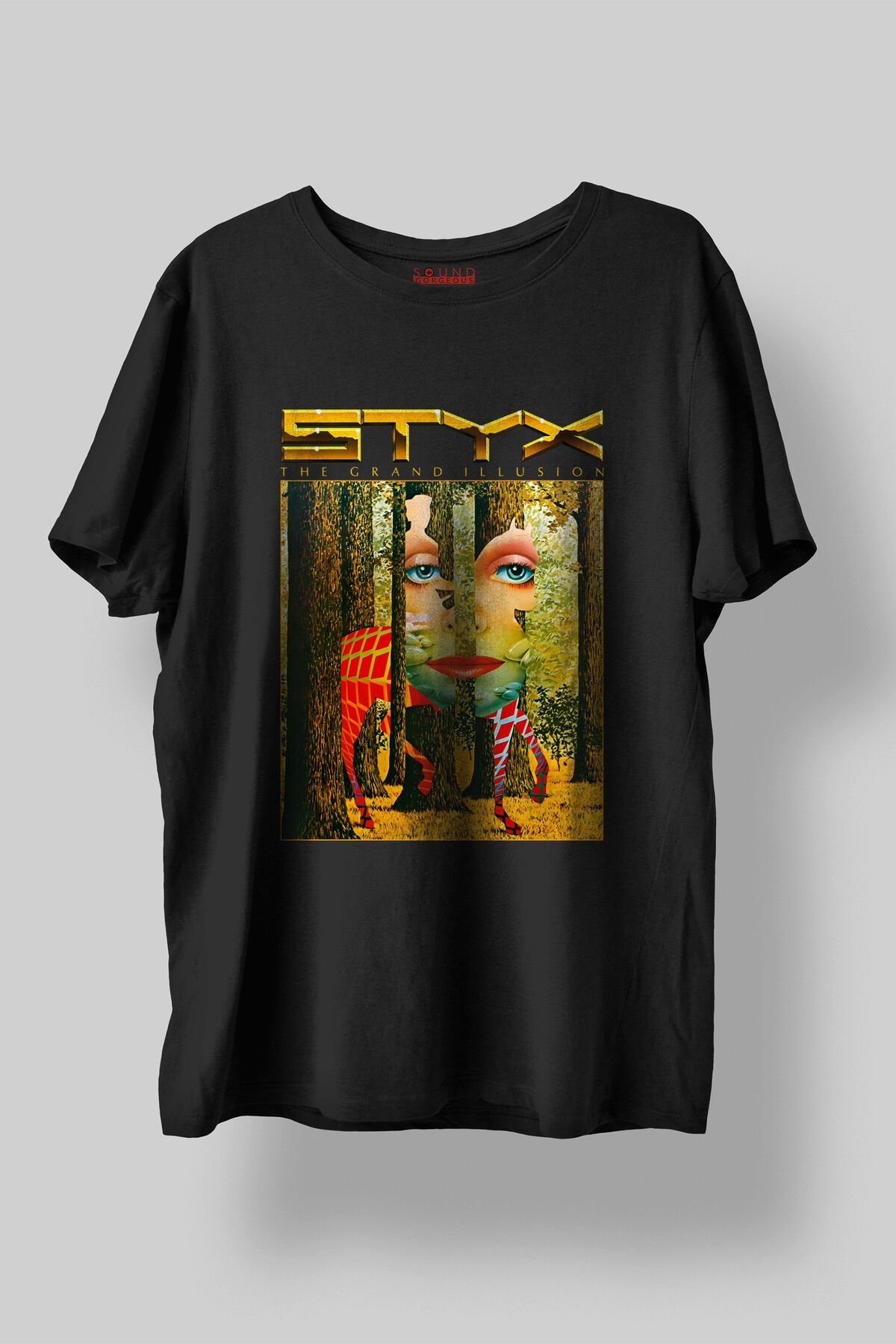 Sound Gorgeous Styx Baskılı Regular Fit Unisex Siyah T-Shirt %100 Pamuk No:571