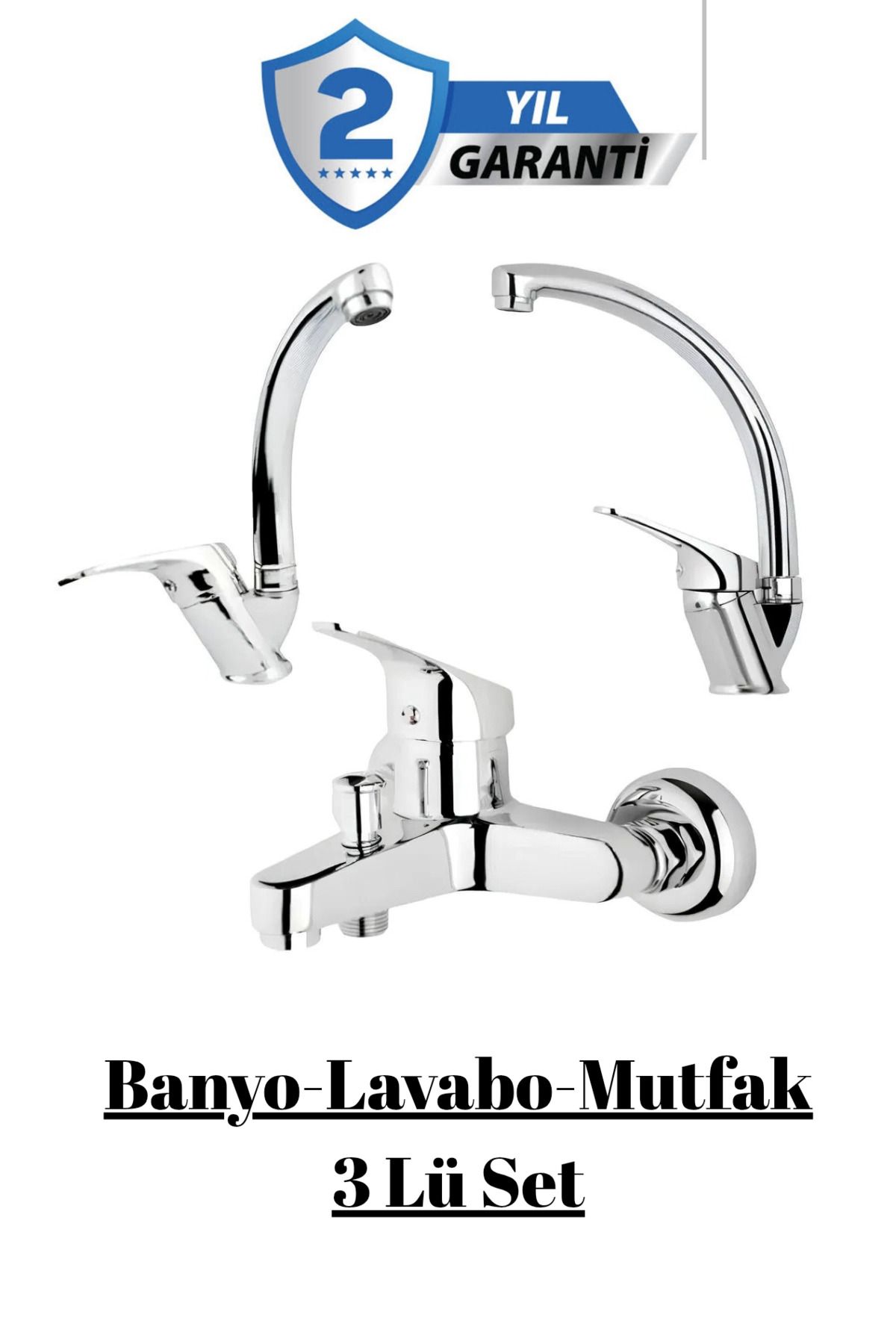 JustBS 3 Lü Batarya Seti Batarya Seti Lavabo, Eviye (Mutfak) , Banyo, Takım, 3 Lü Set