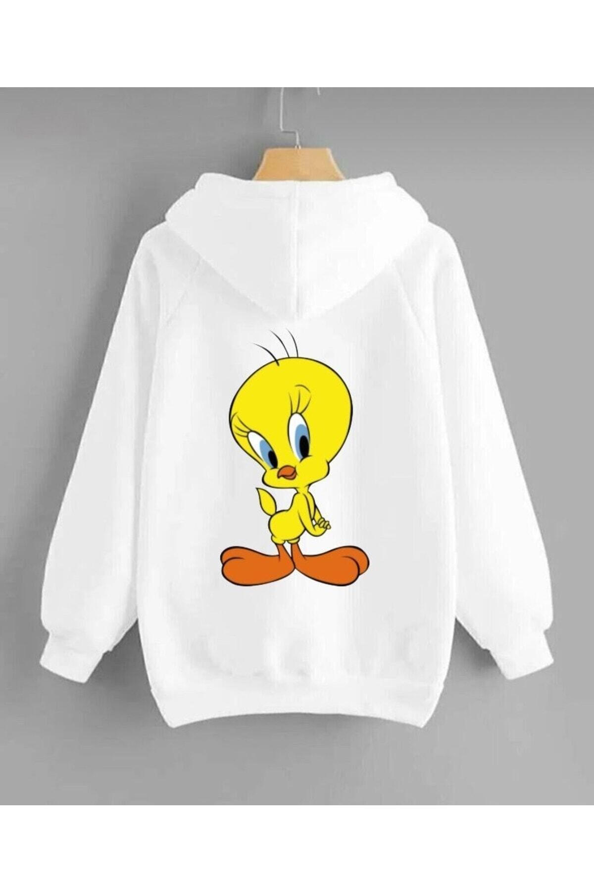 Pisa Art Unisex Civ Civ Twety Kapşonlu Sweatshirt & Hodie