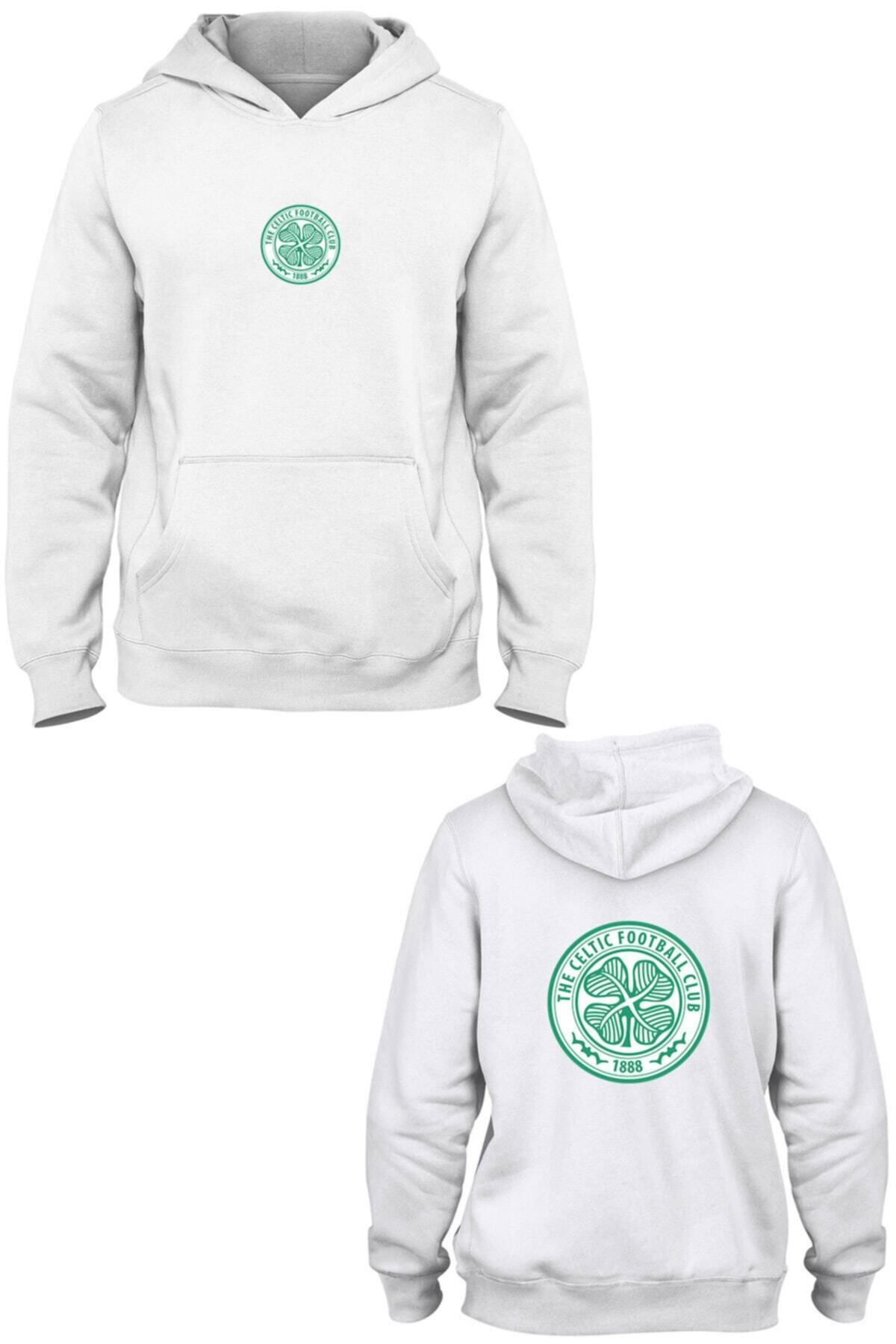 Pisa Art The Celtic Football Clup Ön Arka Baskılı Kanguru Cepli Kapşonlu Sweatshirt Bll1274
