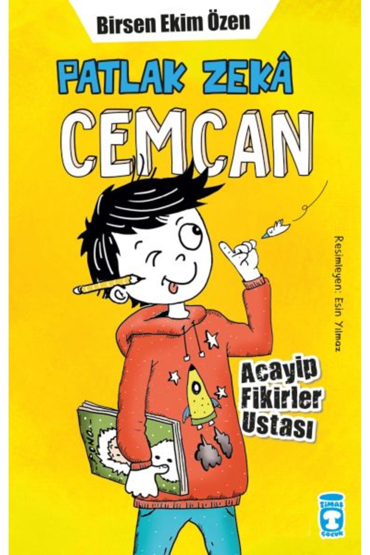 Timaş Çocuk Patlak Zeka Cemcan - Acayip Fikirler Ustası (Fleksi Cilt)