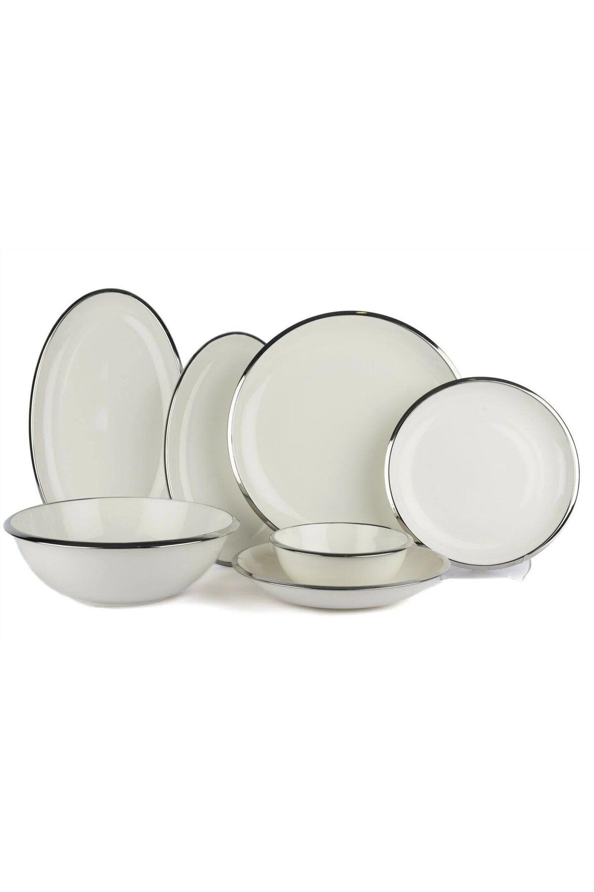MIKASA Moor Silver Narrow 27 Parça Yemek Takımı