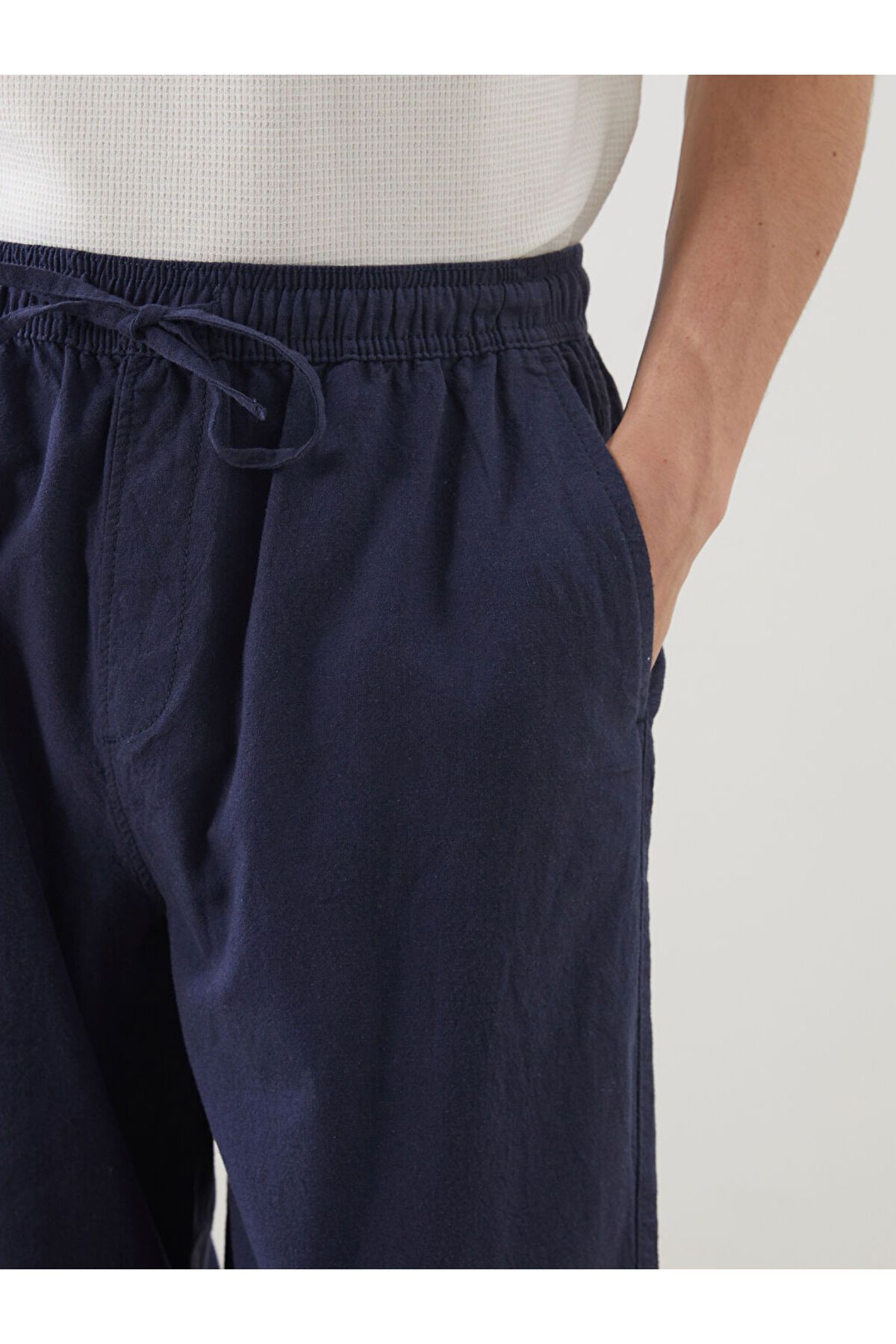 LC Waikiki-New Season Comfortable Fit Linen Blend Men's Trousers - S5Fq94Z8 5