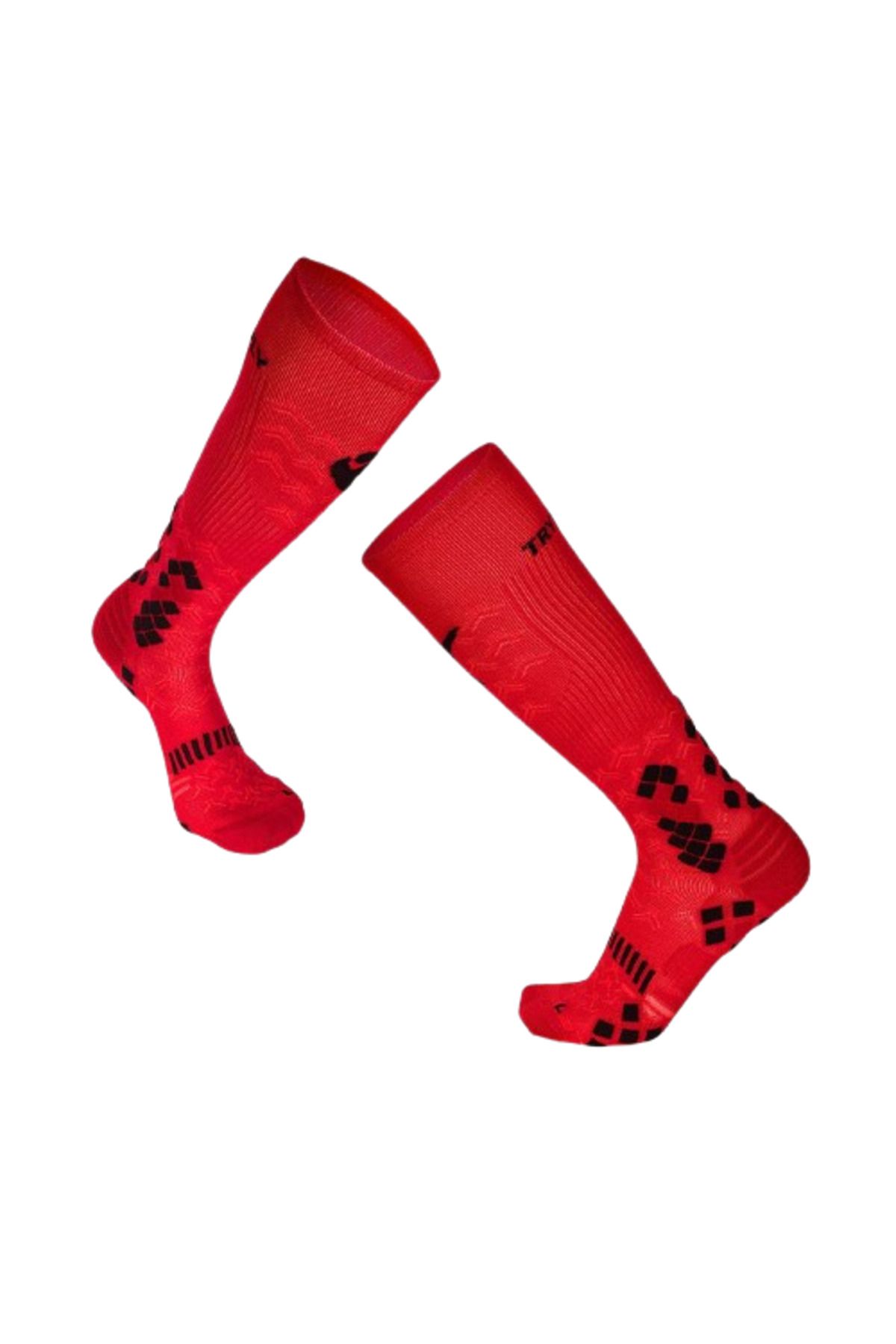 Try to Fly-Red Knee-Length Compression Socks 7