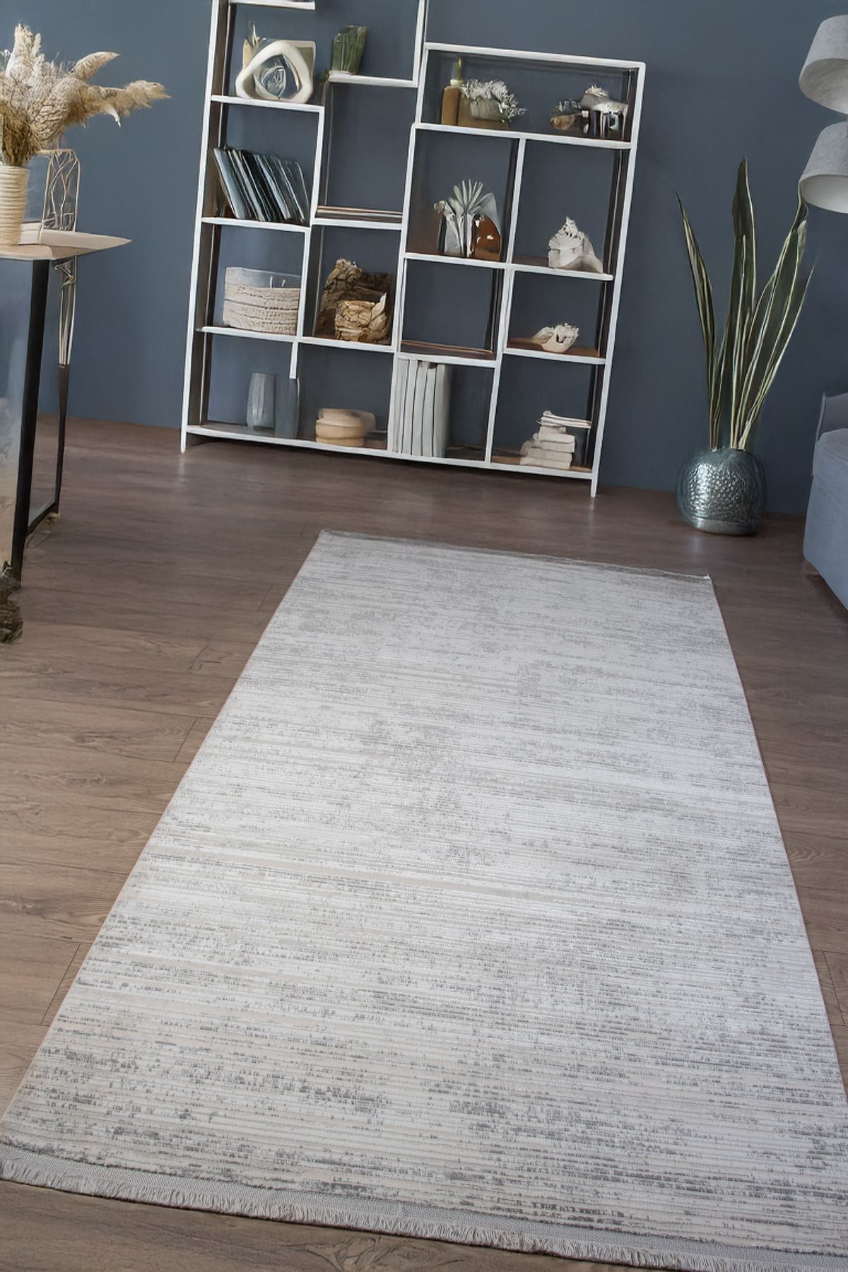 Serenest Home Gri Safir Halı Yolluk Oturma Odası Salon Halısı Antre Koridor Halısı Yatak Odası Halısı