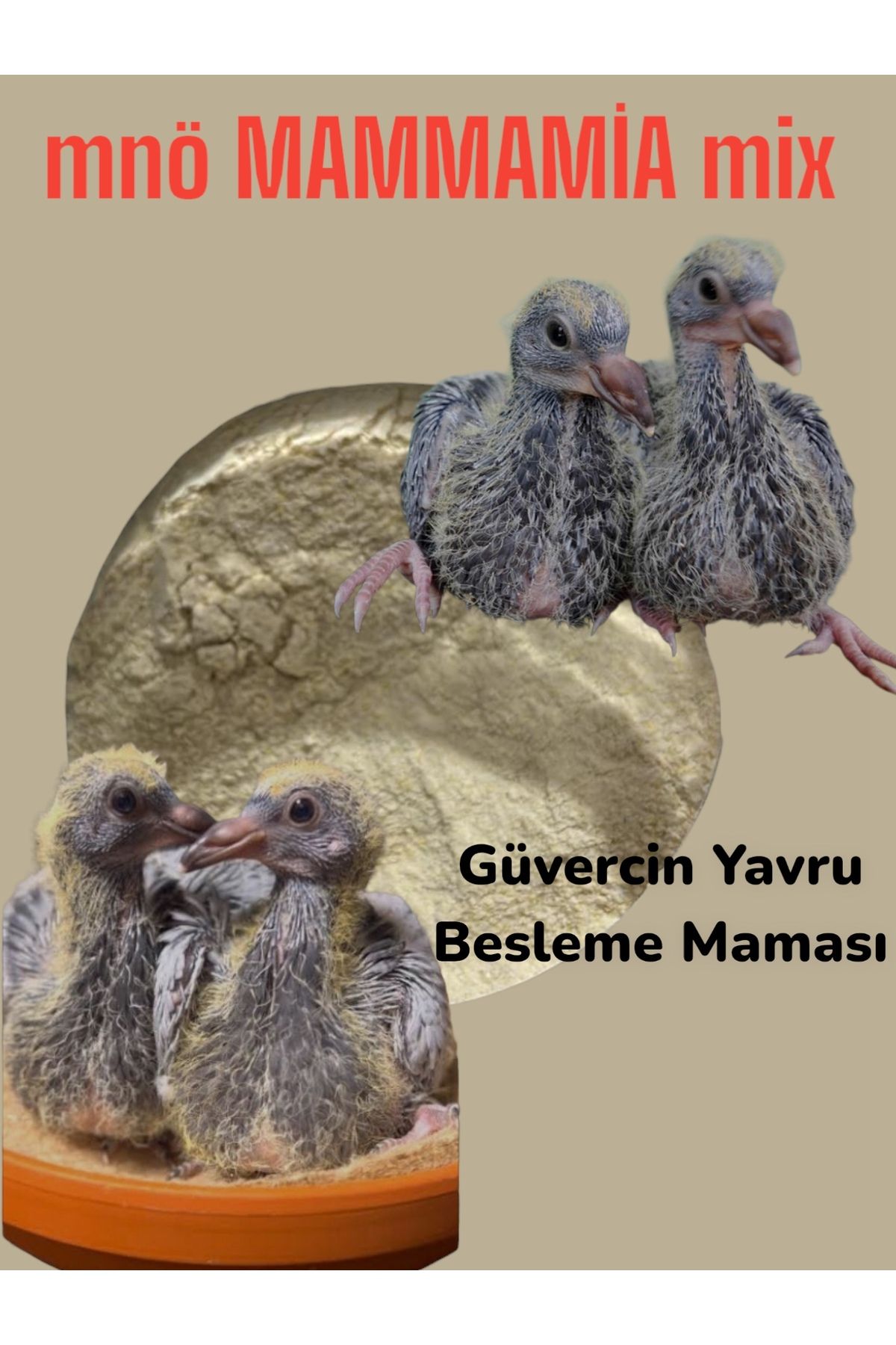 mnö mammamia mix 1 Kg Güvercin El Besleme Maması