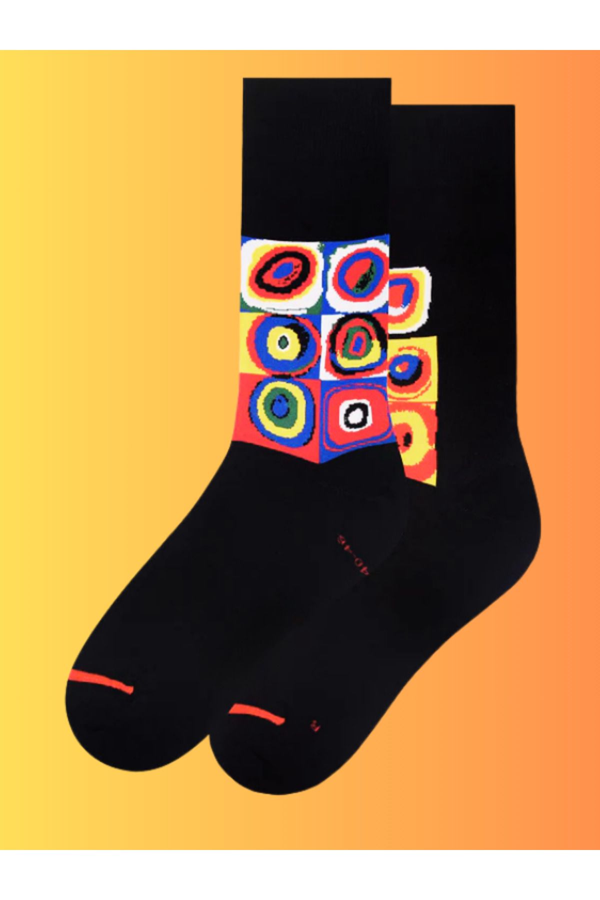 Shuttle Park Özel Seri Happy Renkli Halkalar Desenli Socks Eğlenceli Rahat Tasarım Tarz Soket Dikişsiz Çoraplar