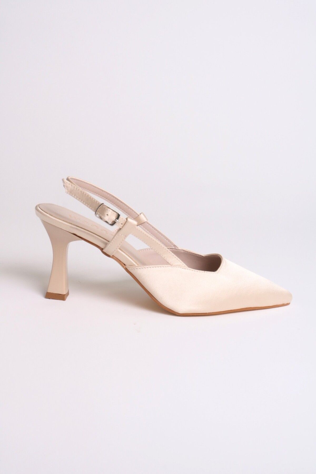 GOYA SHOES Zoe Arka Açık Kadeh Topuk 7 Cm Rahat Topuklu Ayakkabı
