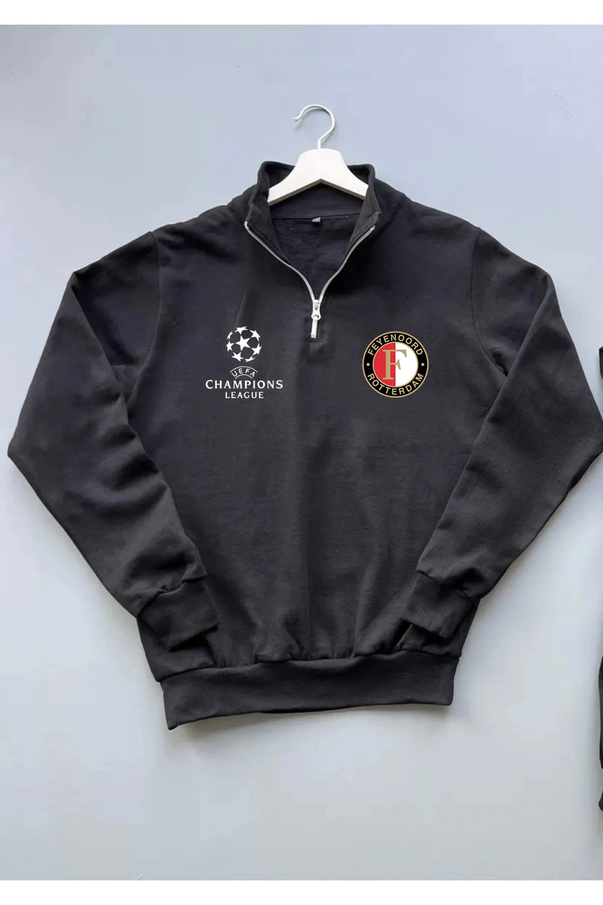 Pisa Art CHAMPİONS LEAGUE FEYENOORD F.C DİK YAKA SWEATSHİRT UNİSEX ÖZEL TASARIM