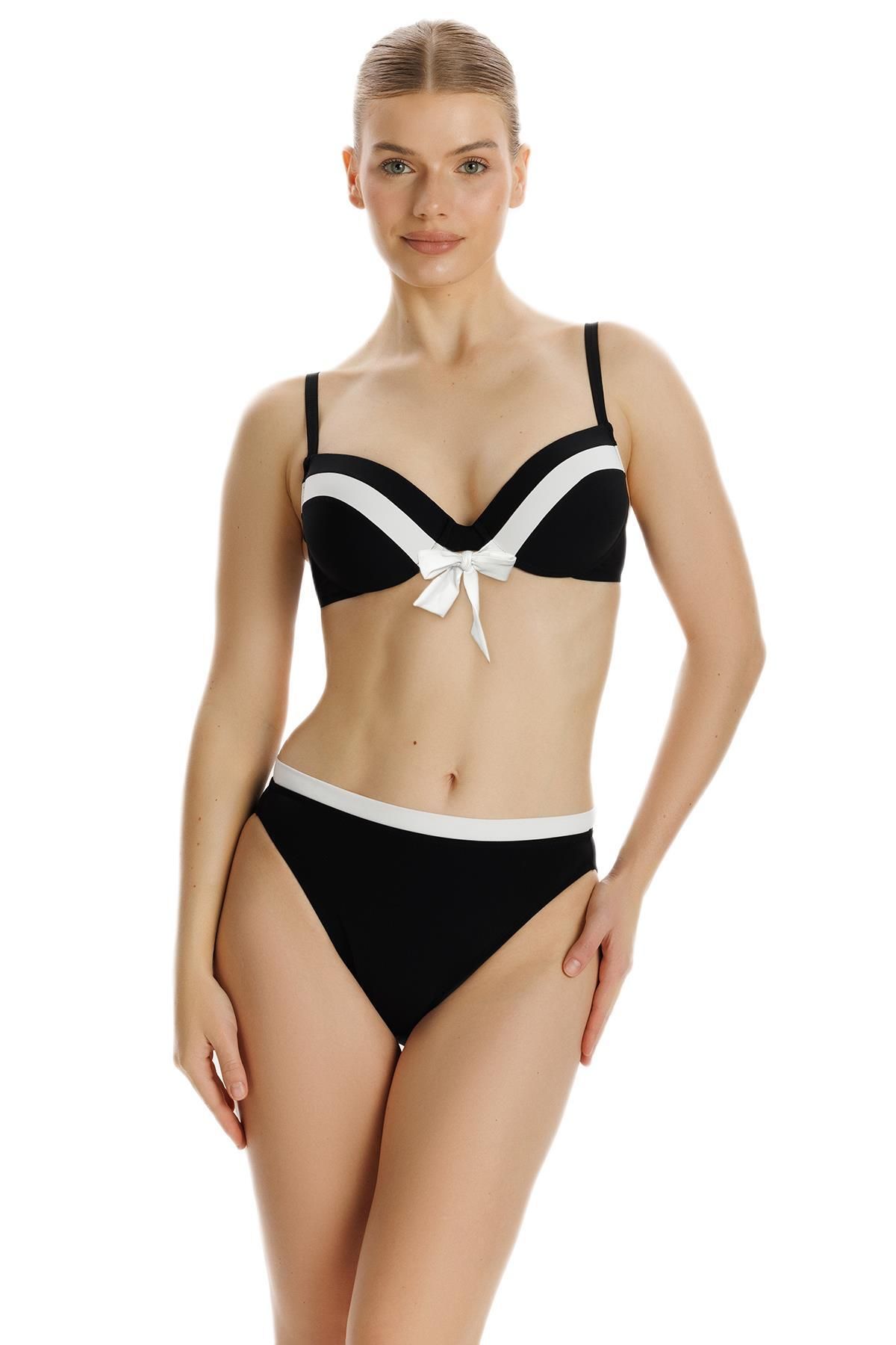 ZEKİ Zeki Siyah Kaplı Bikini Takımı