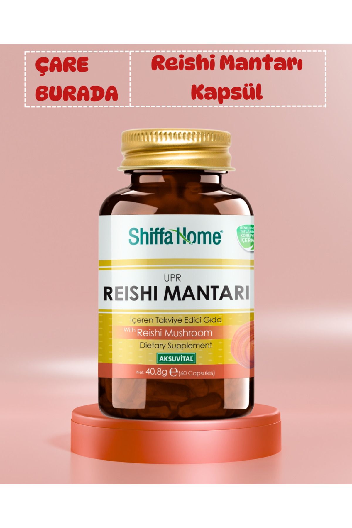 Çare Burada Reishi Mantarı Kapsül 60 Adet