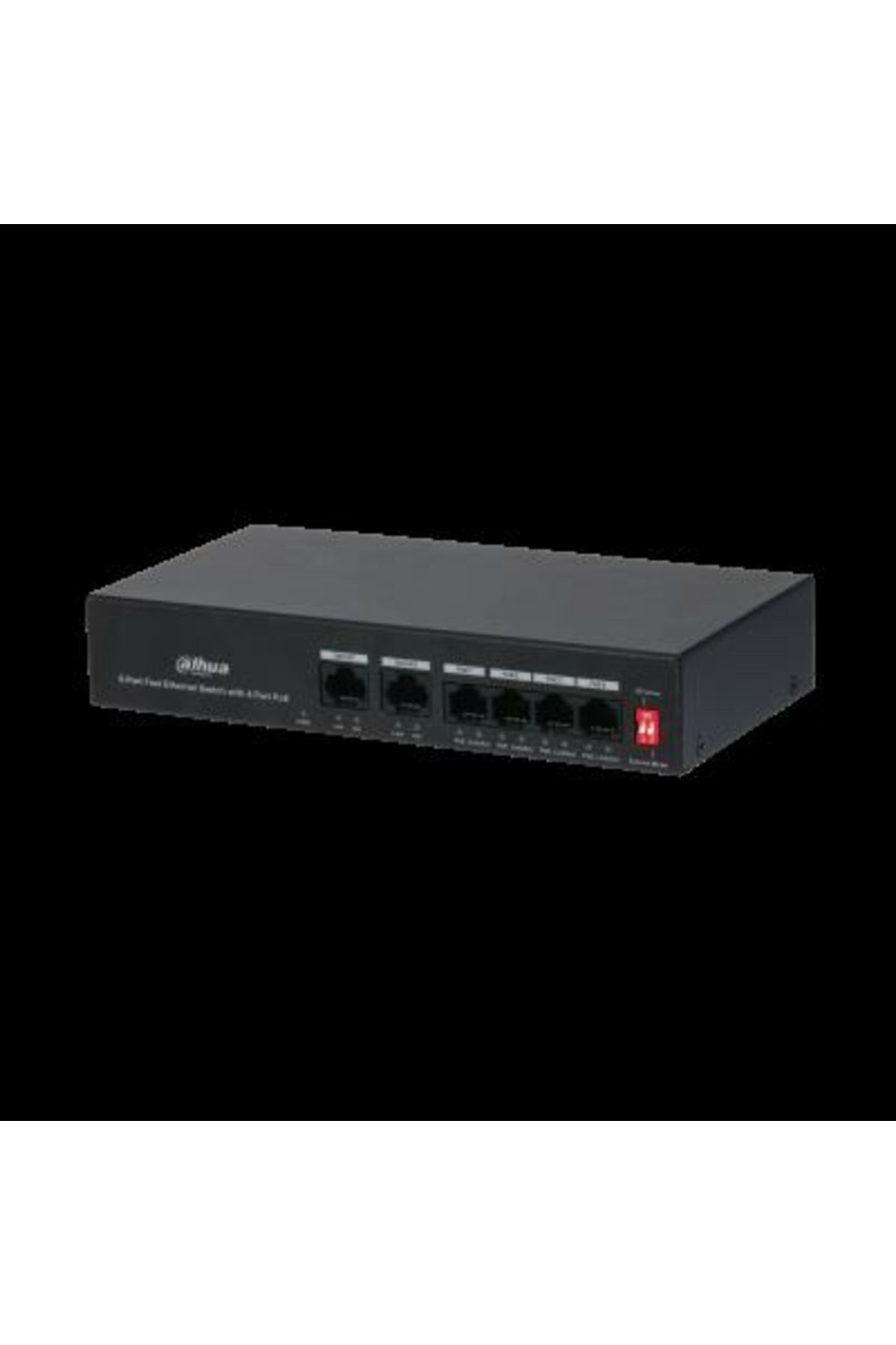 DAHUA PFS3006-4ET-36 4Port PoE Switch (4FE PoE + 2FE Uplink, Toplam 36W PoE )