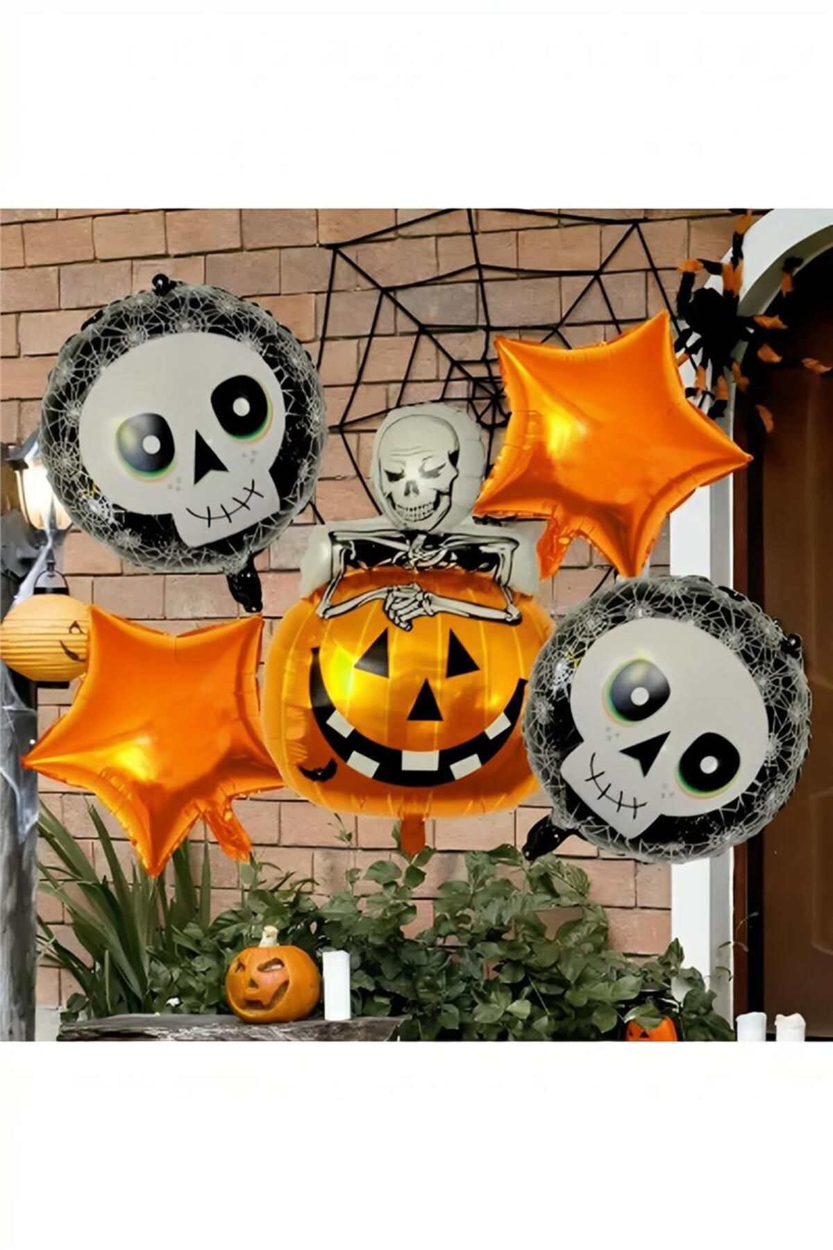 alsepeteavm Halloween Folyo Balon Seti - İskelet