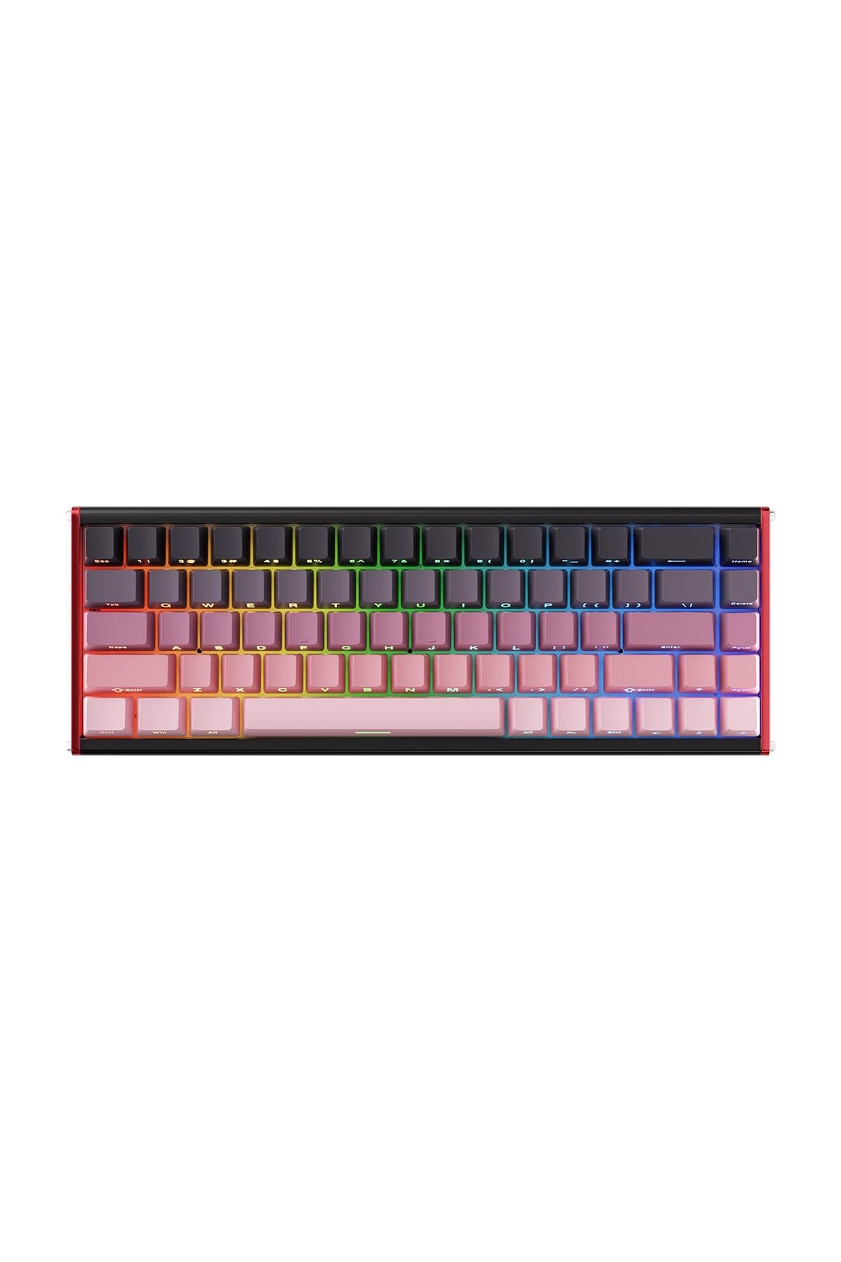 Coverzone Ajazz ALUX 68 HE Kablolu-8000hz Manyetik Switch Oyun Klavyesi Alümniyum Gövde Yapısı