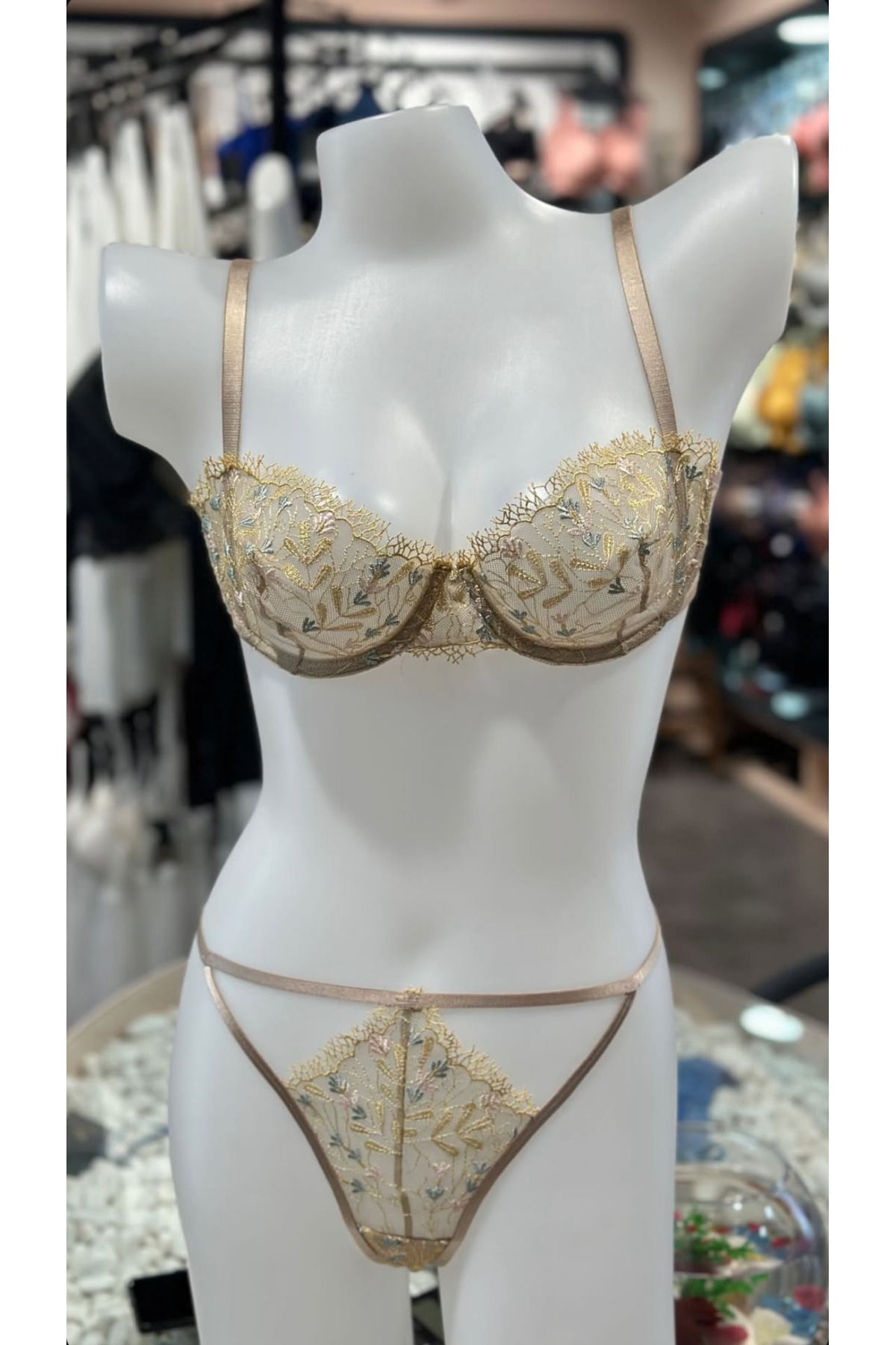 Gamze Day's Lingerie Brode Sütyen Külot Takım - Balenli
