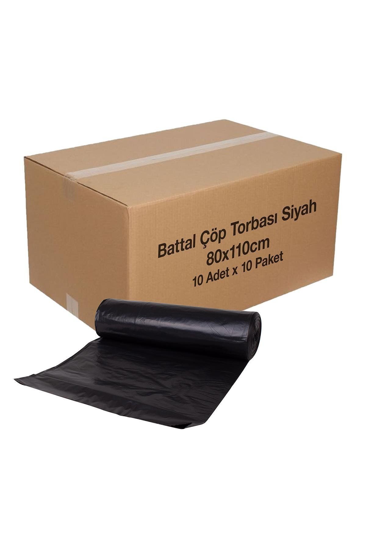 supertrend Süpertrend Battal Çöp Torbası Siyah 80x110cm 10 Adet X 10 Paket (koli)
