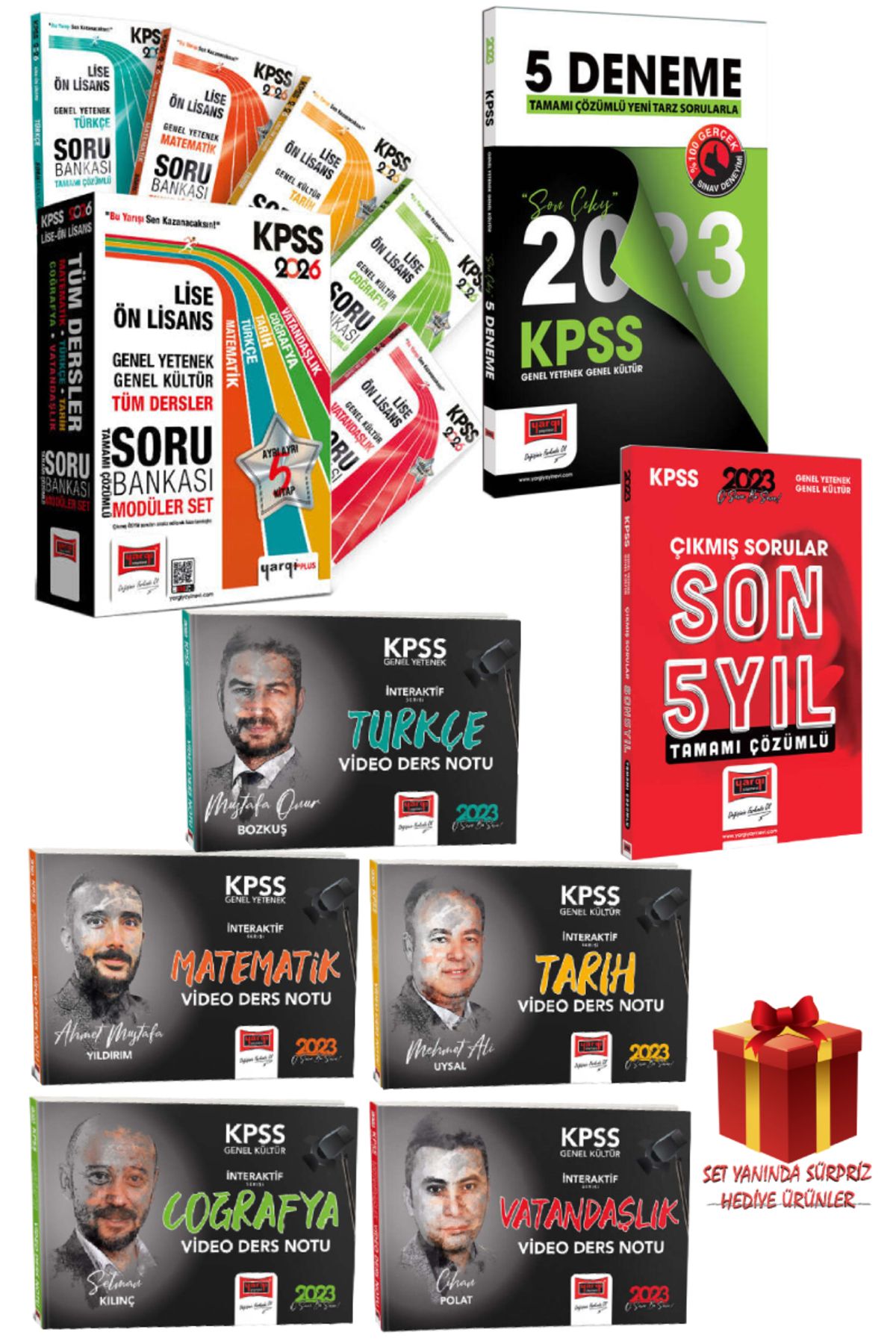 Yargı Yayınları 2026 Yargı Lise Ön Lisans Soru Bankası Seti+GYGK Deneme+Çıkmış Sorular+GYGK Video Ders Notu Seti