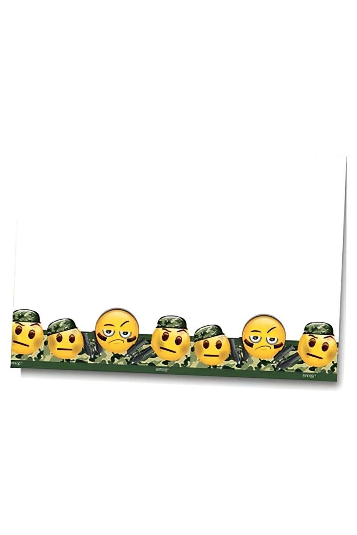 playzone Kamuflaj Emoji Plastik Masa Örtüsü 120x180cm