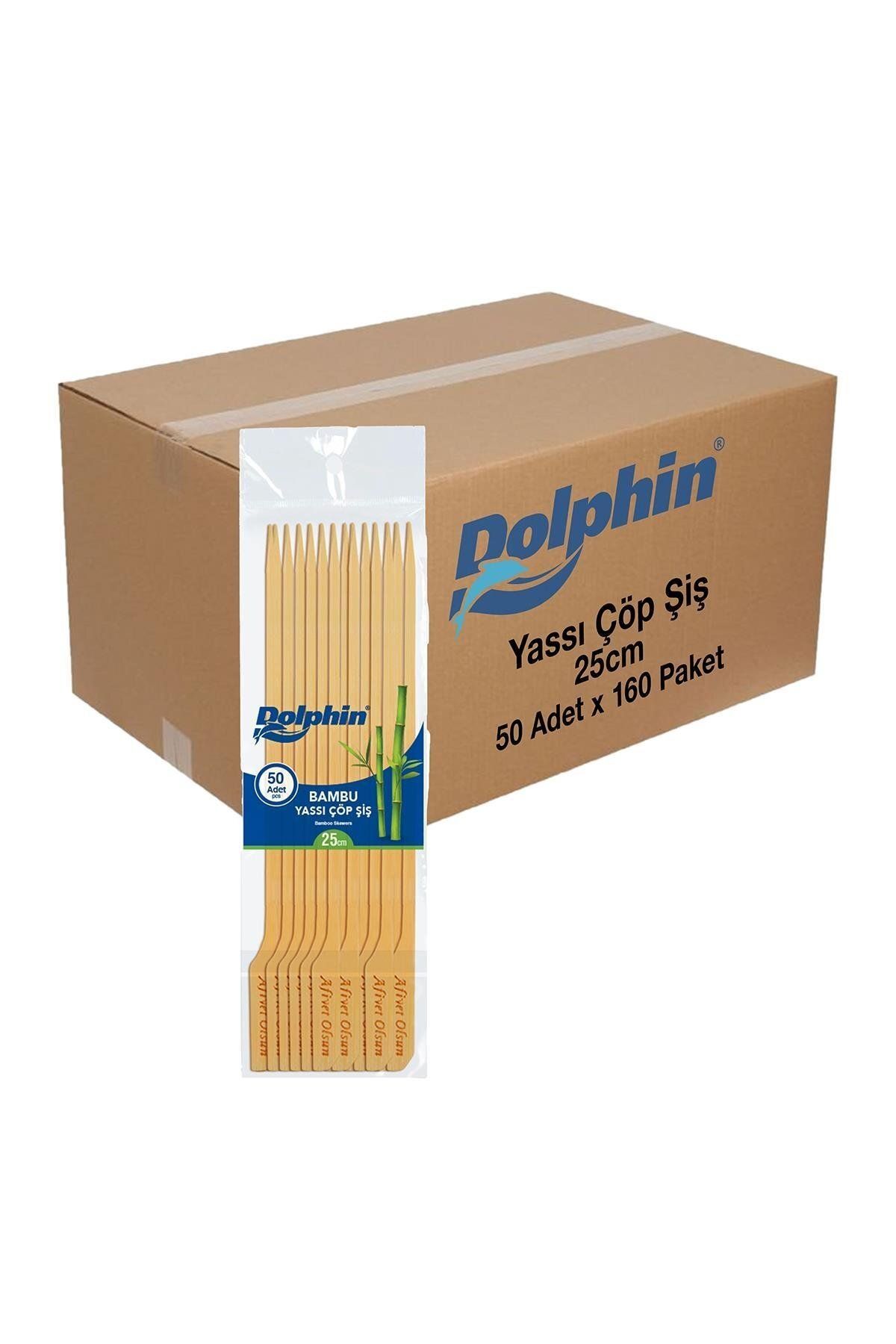alsepeteavm Dolphin Yassı Çöp Şiş 25cm 50 Adet X 160 Paket (koli)