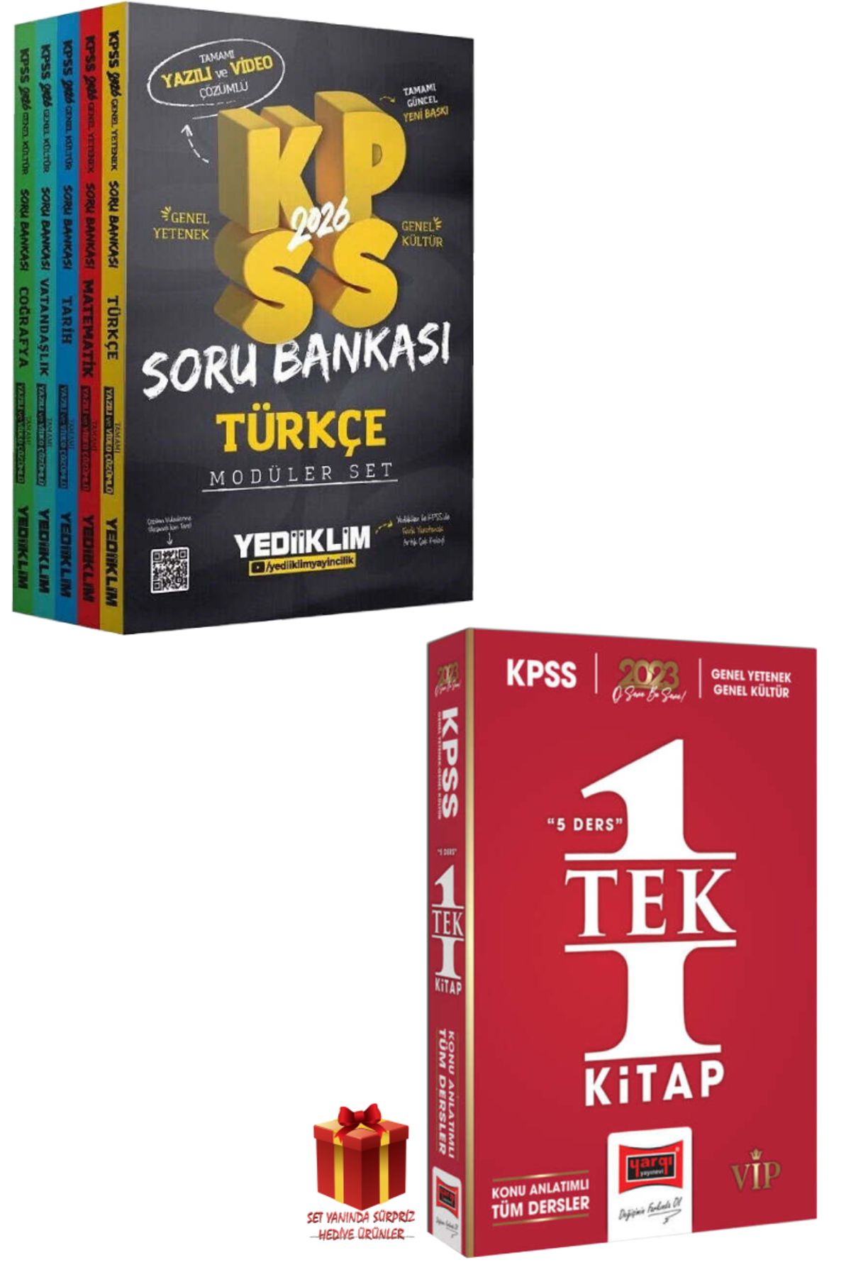 Yediiklim Yayınları 2026 Yediiklim KPSS Soru Bankası Modüler Set+Yargı GYGK Tüm Dersler Konu Anlatım