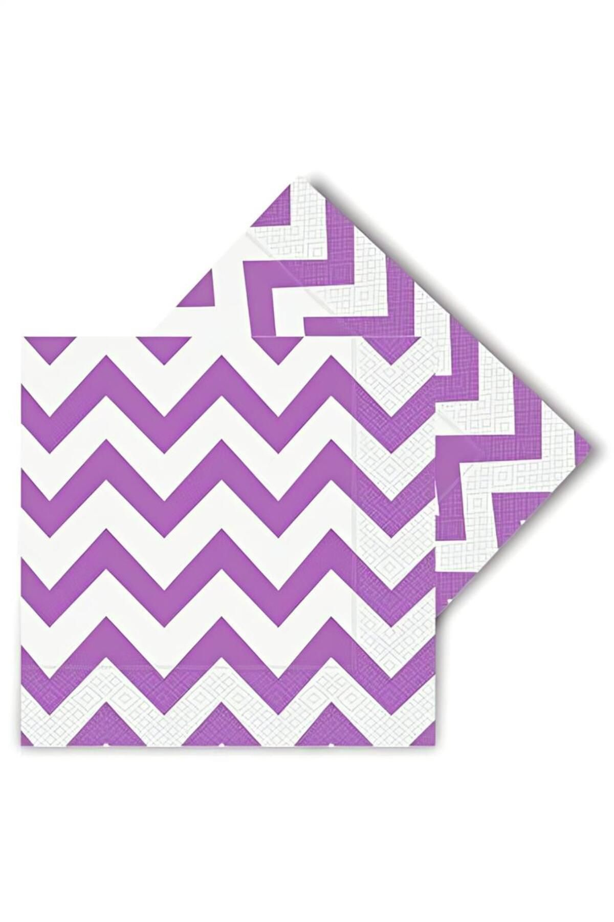 supertrend Süpertrend Lila Zigzag Peçete