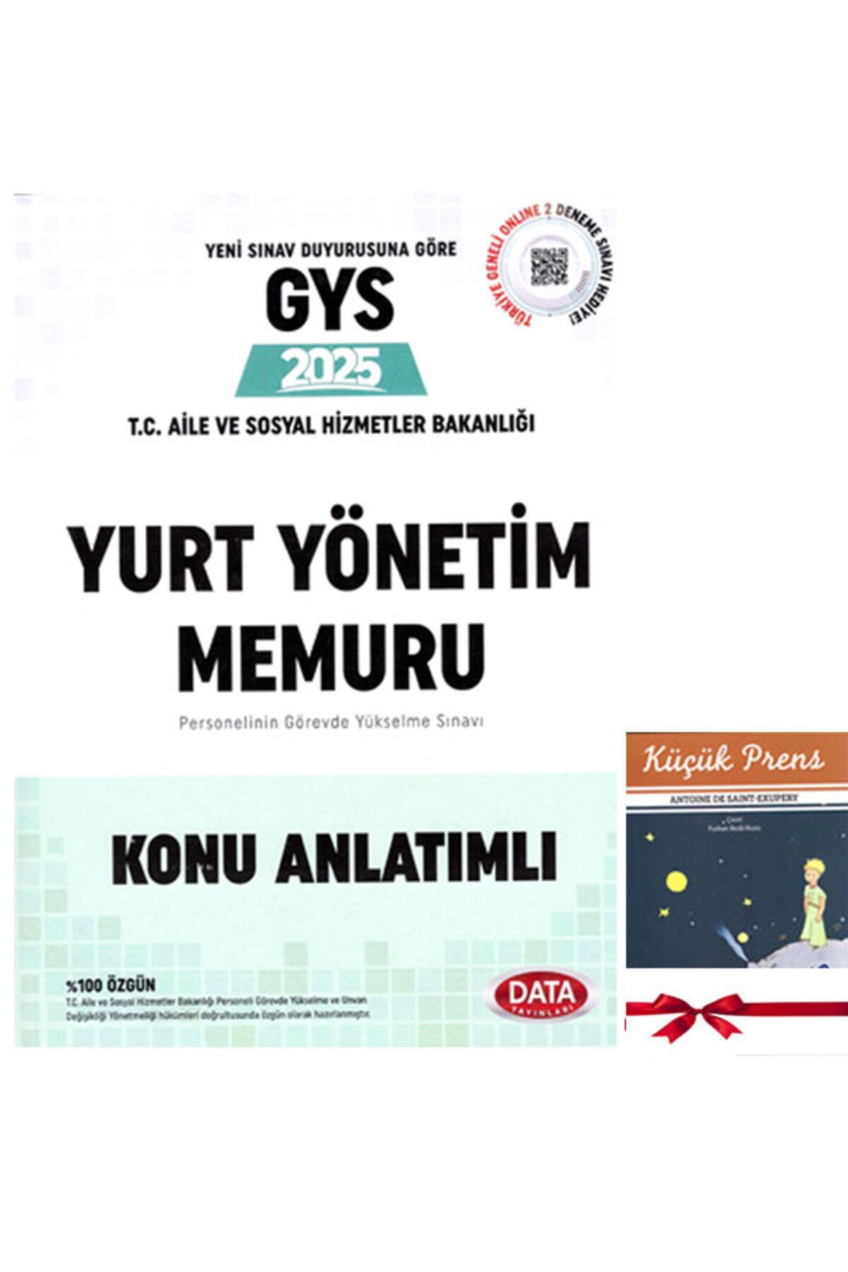 Data Yayınları 2025 GYS Aile ve Sosyal Hizmetler Bakanlığı YURT YÖNETİM MEMURU Sınavına Hazırlık Kitabı