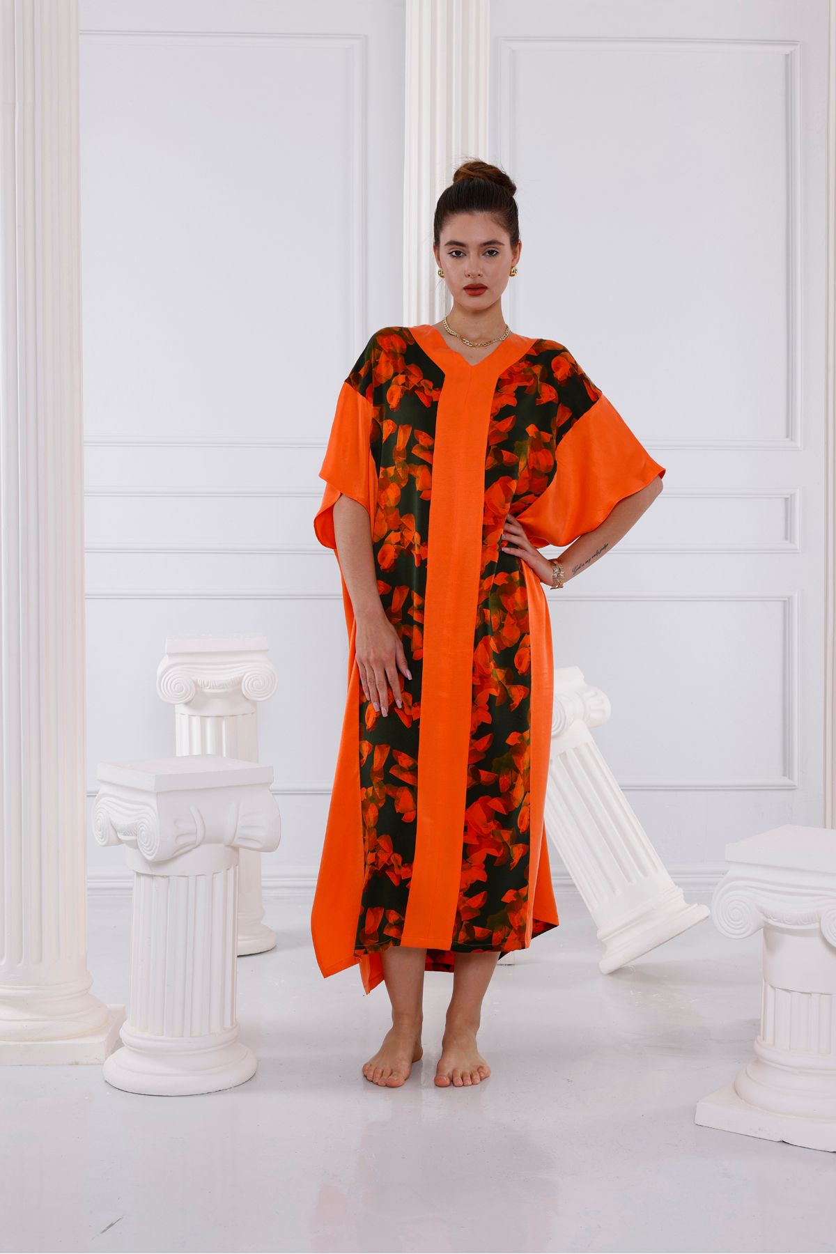 Trend Studio Thea Vegan İpek CUPRO Kaftan