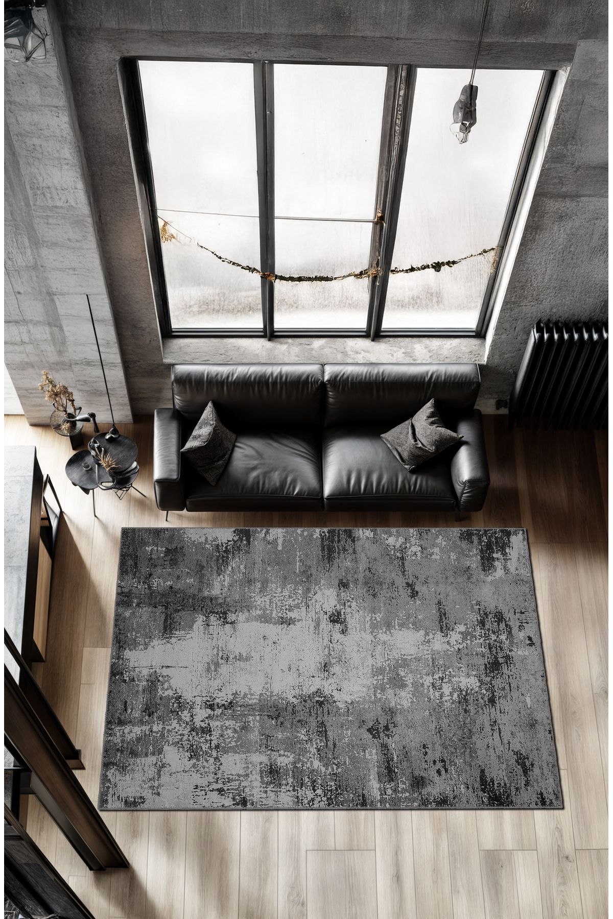 BigArts Home Makinede Yıkanabilir Kaymaz Taban Leke Tutmaz Eskitme Salon Halısı Mutfak Halısı ve Yolluk