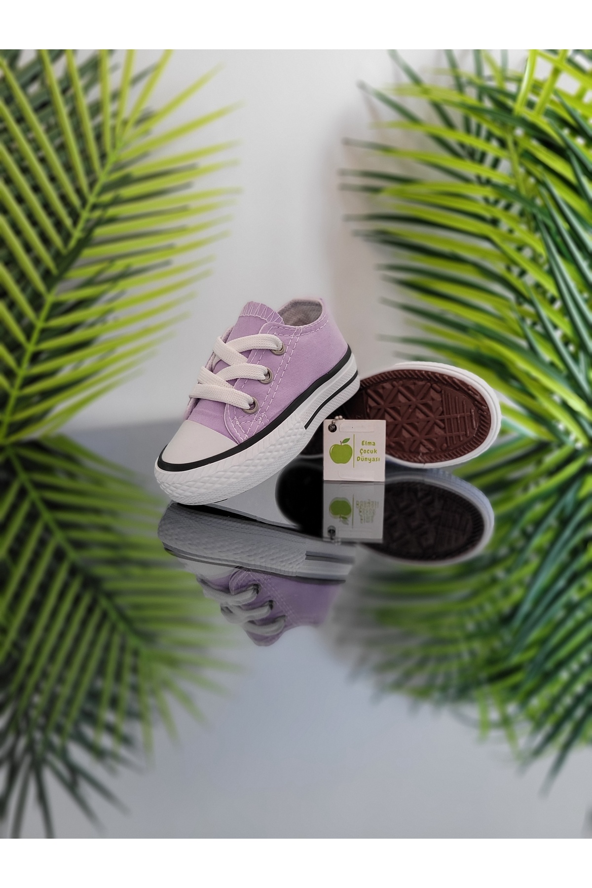 elma bebe Rahat Kalıp Kız Erkek Bebek Unisex Bebe Çocuk Kısa Bağcıklı Keten Kanvas Sneaker Spor Ayakkabı fotoğrafı 4 (önizleme)