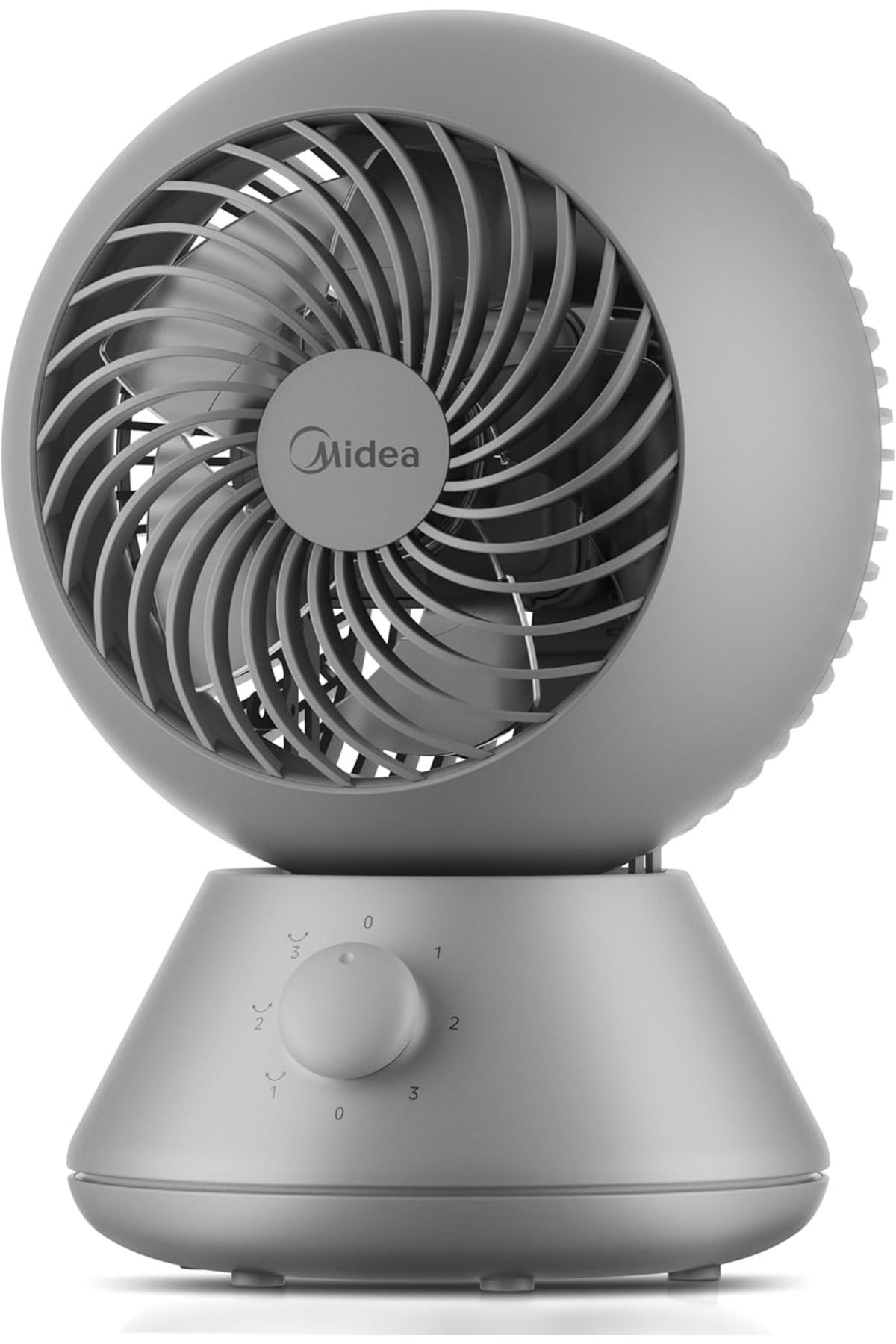 Midea 20 cm Masa Üstü Vantilatör, 28 dB Sessiz, 90°+90° Salınım, 15 m Etki Alanı, 3 Hızlı