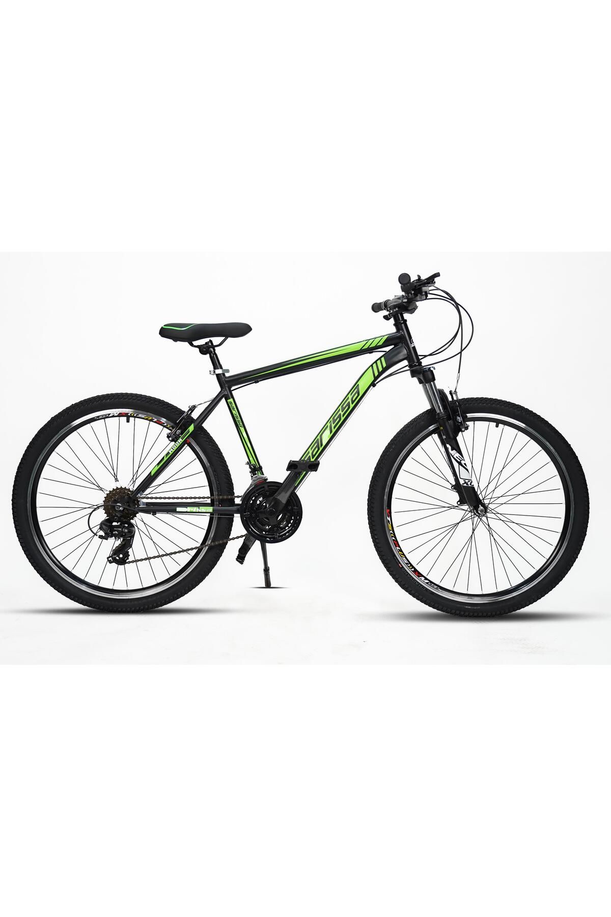SARİSSA BİSİKLET Sarissa Moon 26" Jant MTB Ön Amortisörlü Shimano 21 Vites V Fren Dağ Bisikleti Siyah Yeşil