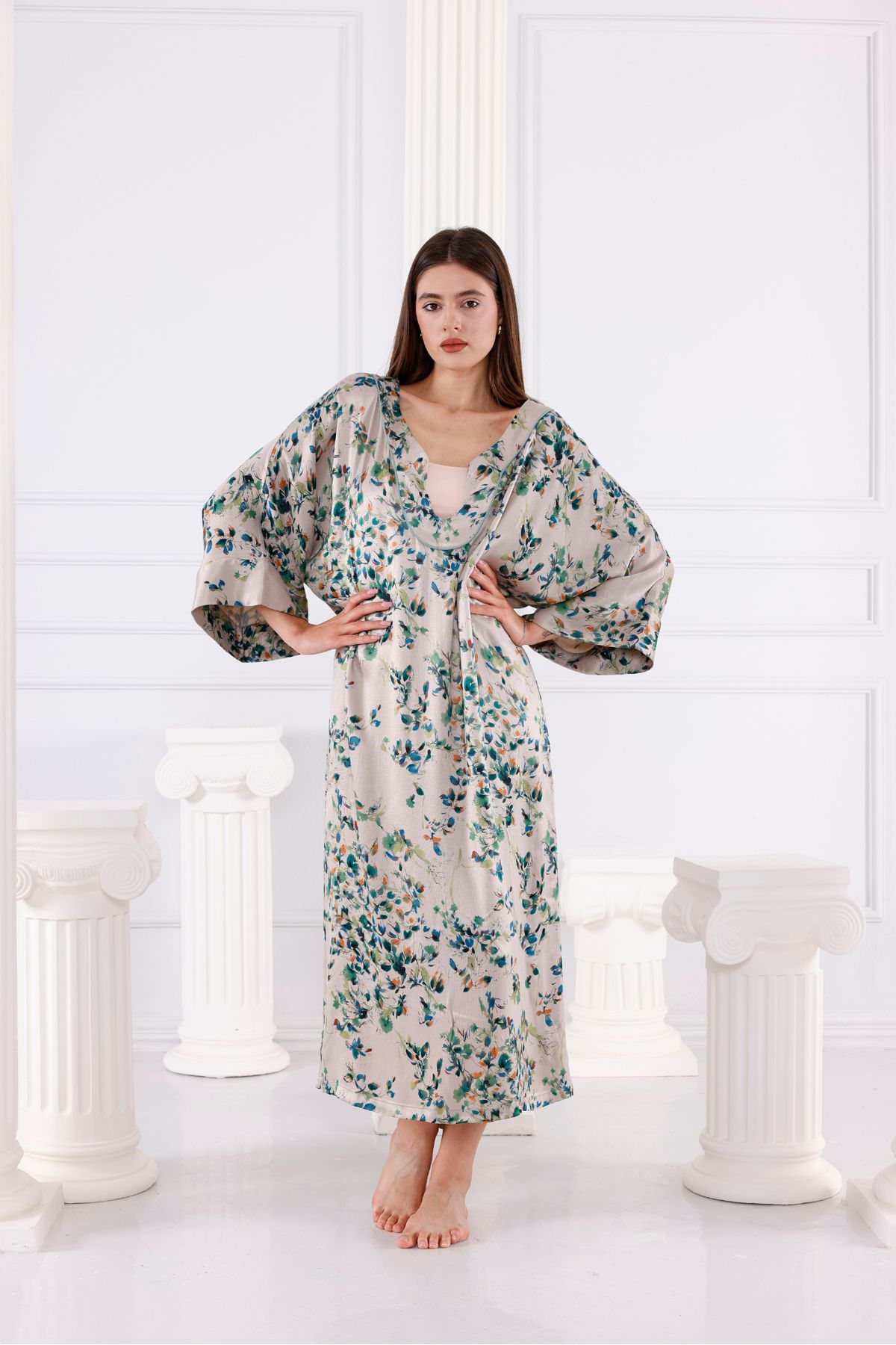Trend Studio Mia Vegan İpek CUPRO Kaftan