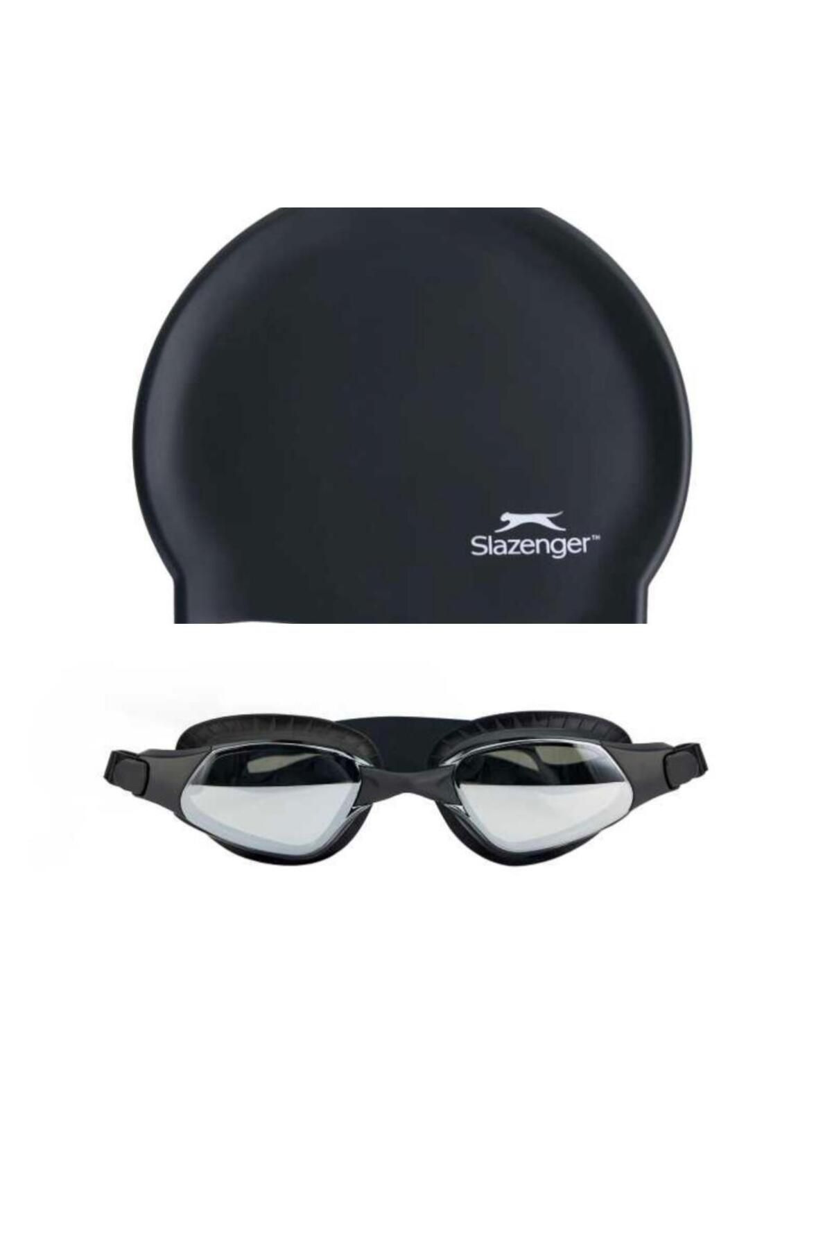 Slazenger Yetişkin Yüzücü Gözlüğü Reflex GT14 MsmkeBlckBlck Mir+BONE