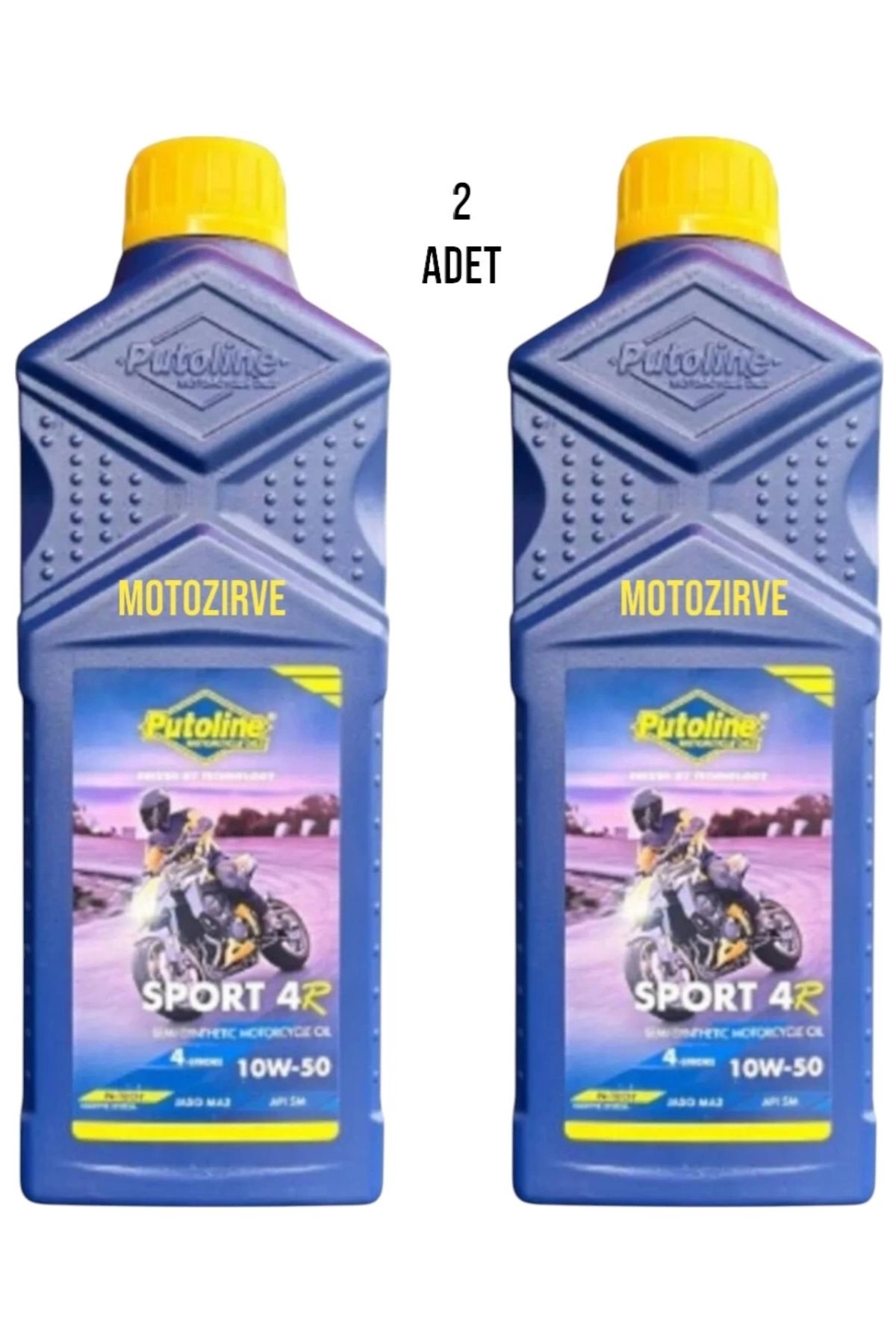 putoline Sport 4R 10w-50 N-Tech Yarı Sentetik Yağ 1 Lt (2 Adet)