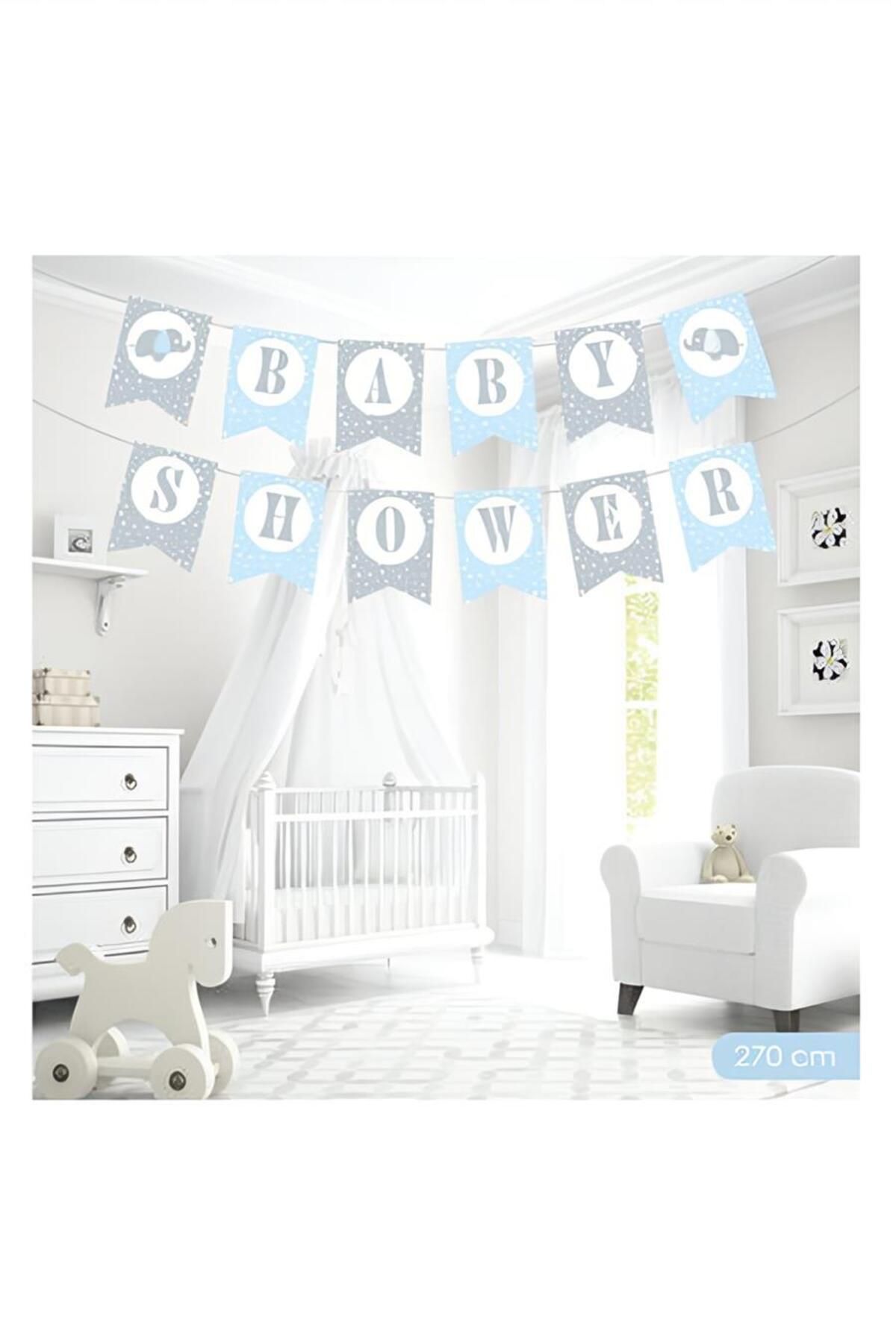 alsepeteavm Baby Shower Mavi Harf Afiş