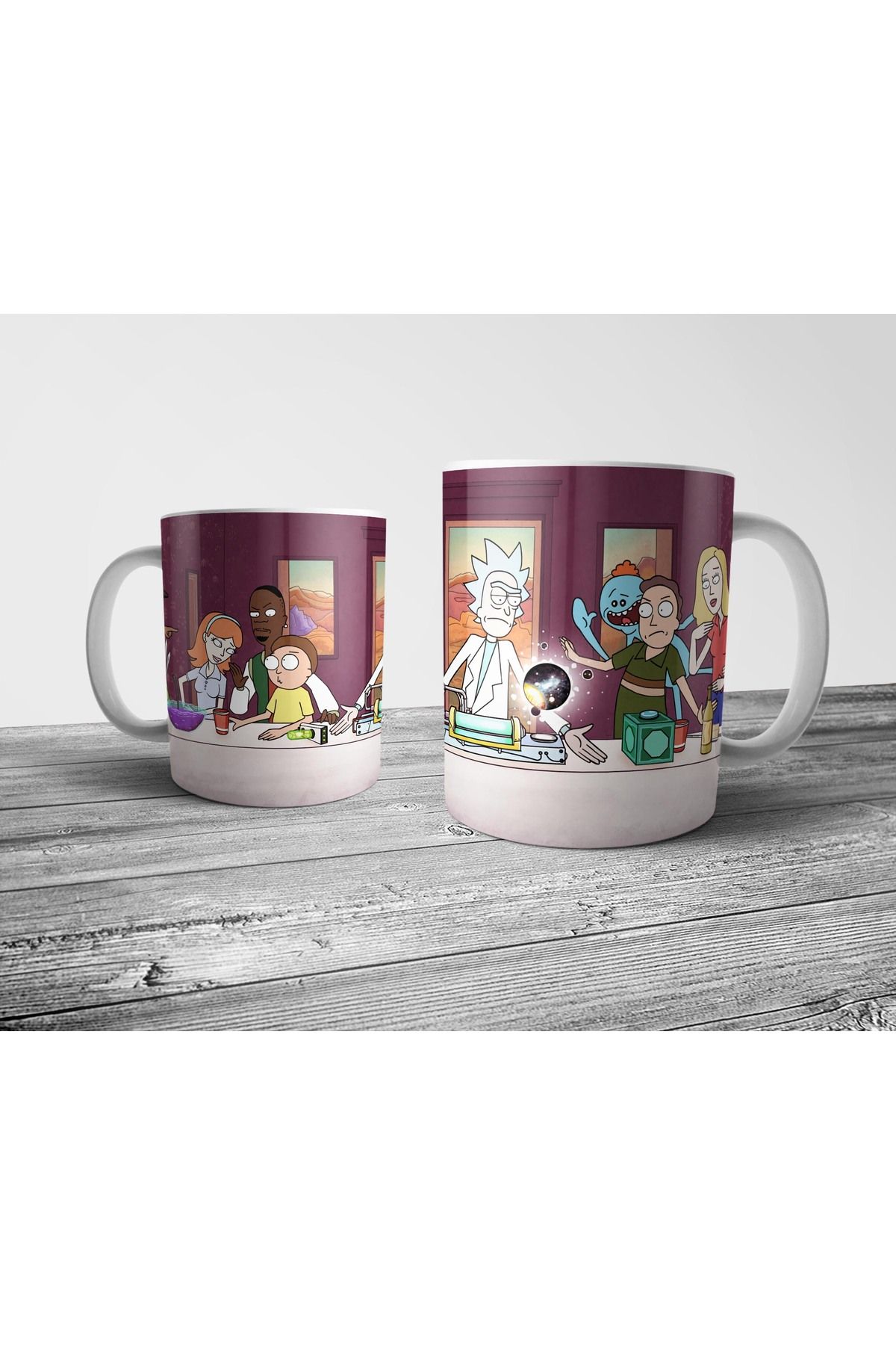 Pixxa Rick and Morty Kupa Bardak Model 36