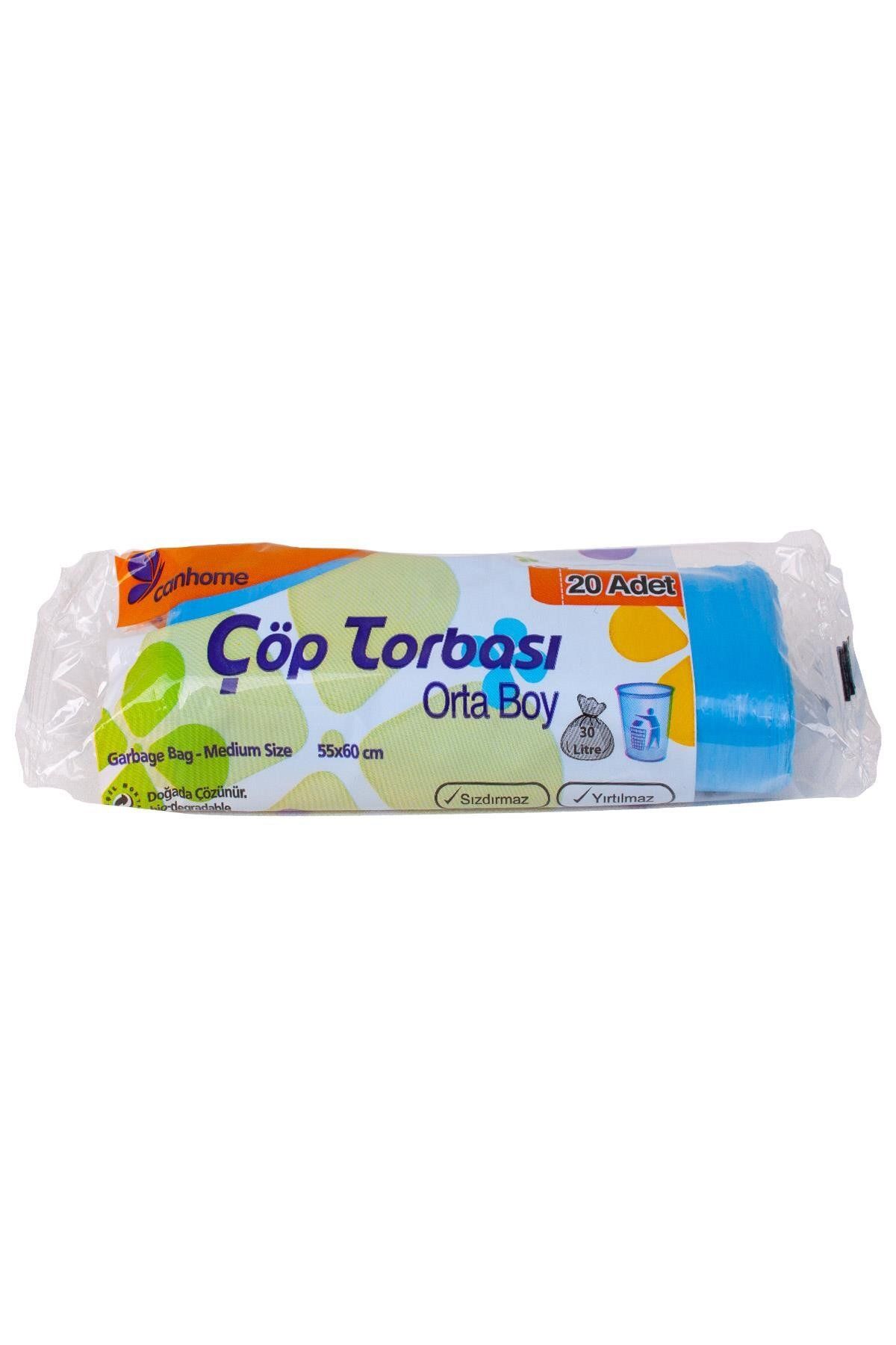 supertrend Süpertrend Canhome Orta Çöp Torbası Mavi 55x60cm 20li