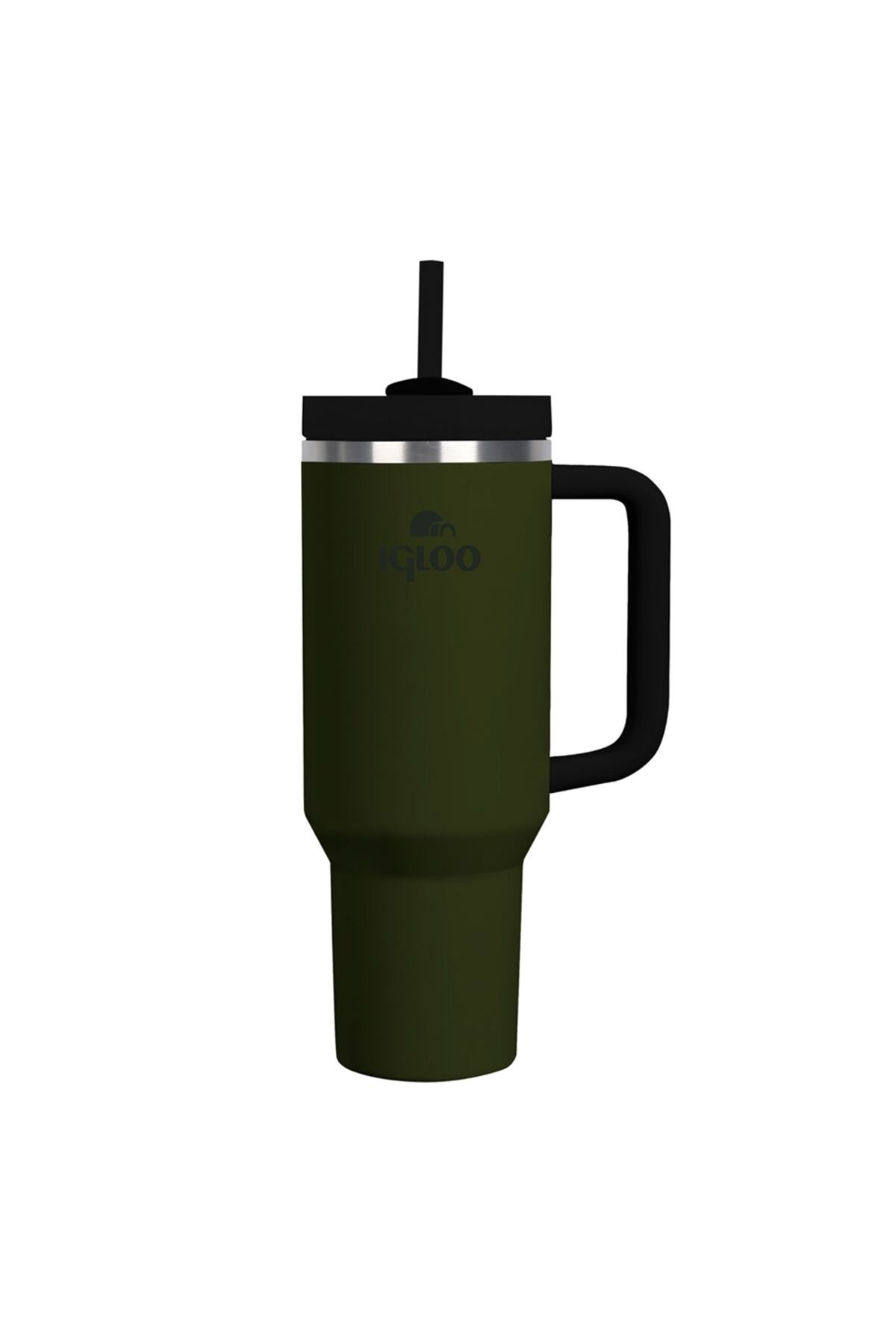 IGLOO İgloo Stadler Thermo-Mug 1.2 Litre Pipetli Termos Bardak Haki/Siyah