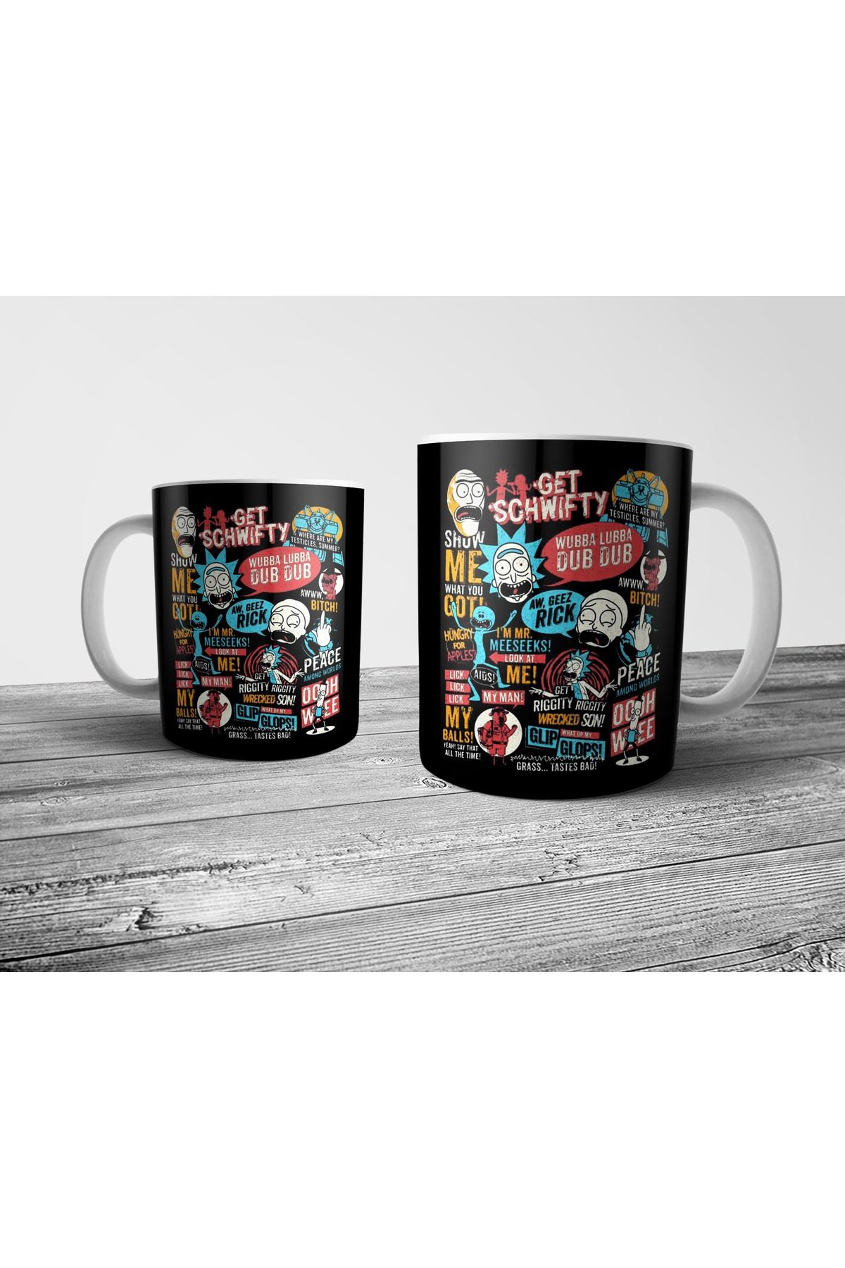 Pixxa Rick and Morty Kupa Bardak Model 5