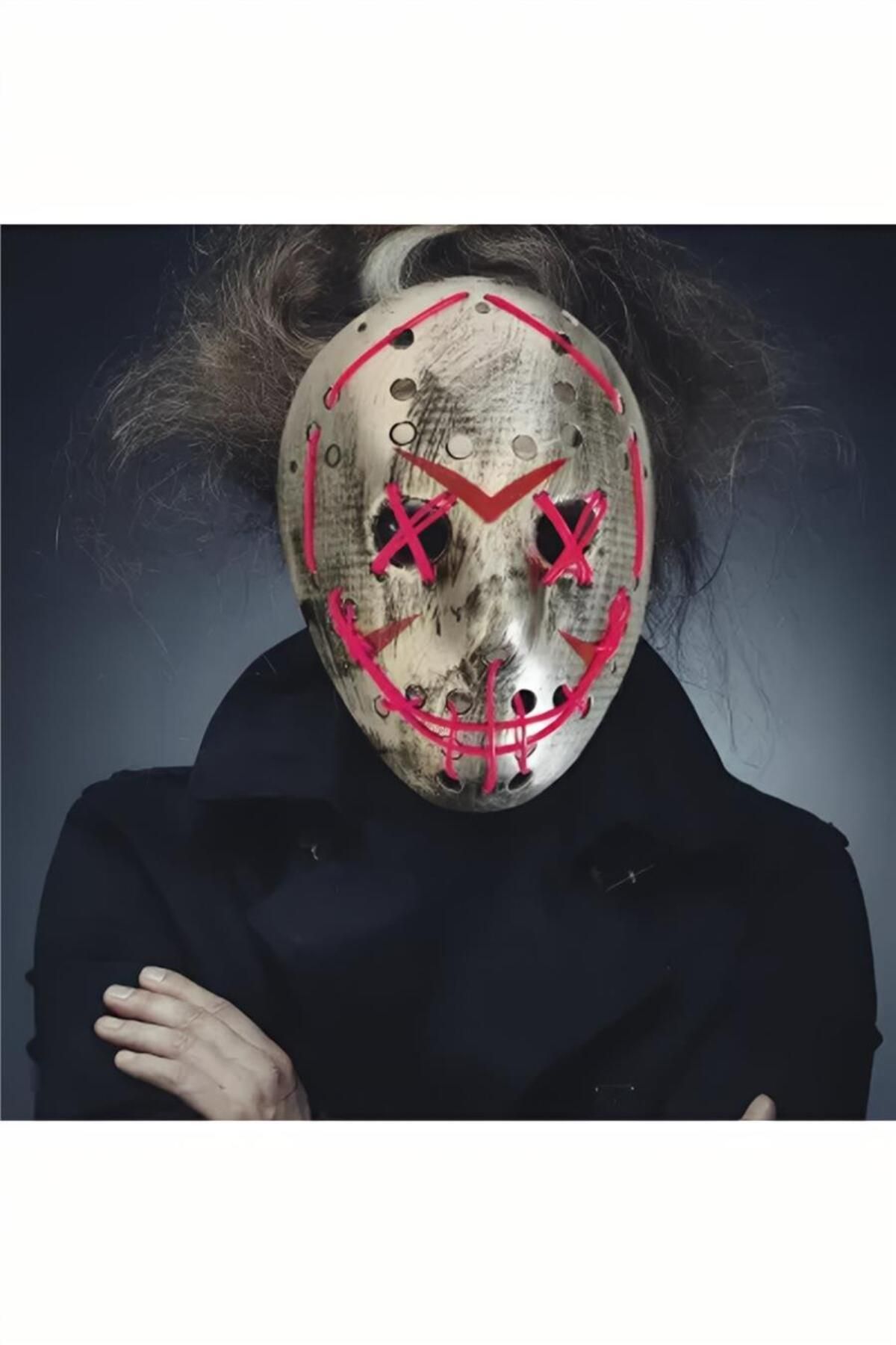 alsepeteavm Halloween Aksesuar -Işıklı Maske-